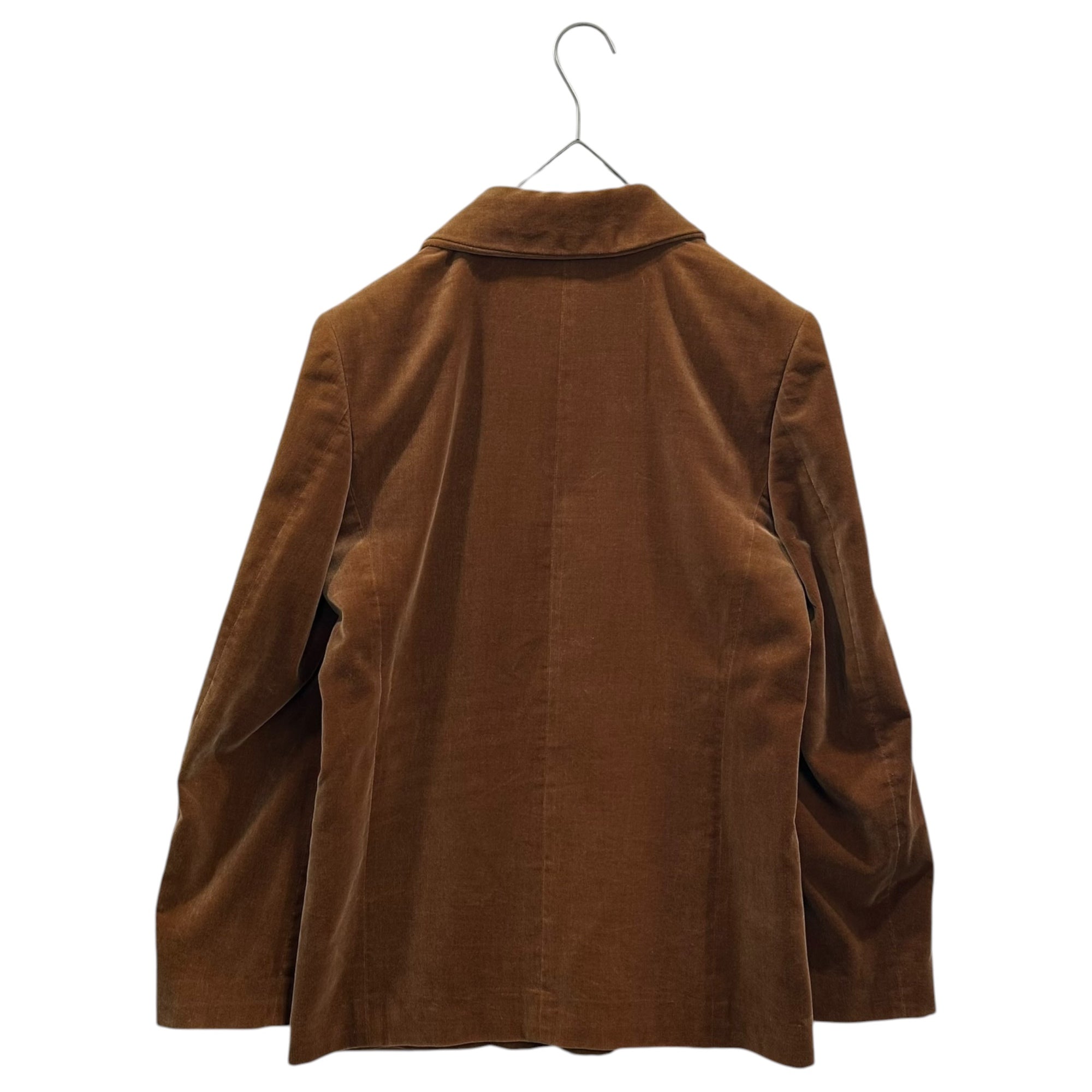 tricot COMME des GARCONS(トリココムデギャルソン) 96AW Velour 4B Jacket ベロア 4B ジャケット TJ-040330 表記無(M程度) ブラウン 90’s 90年代 アーカイブ