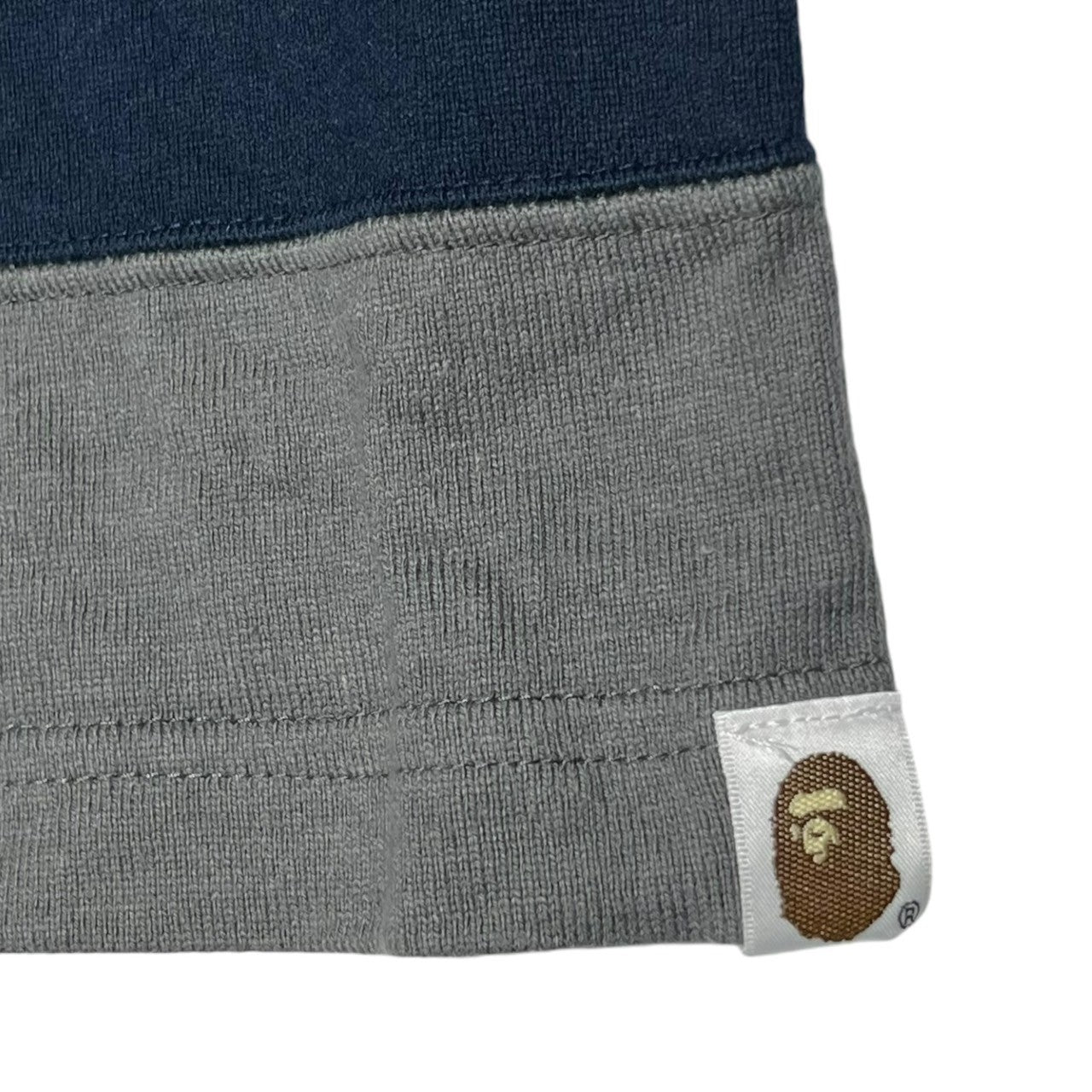 BAPE BY A BATHING APE(ベイプ バイ アベイシングエイプ) 00's Multi-color switching one-point logo polo shirt マルチカラー 切替 ワンポイントロゴ ポロシャツ L マルチカラー ボーダー