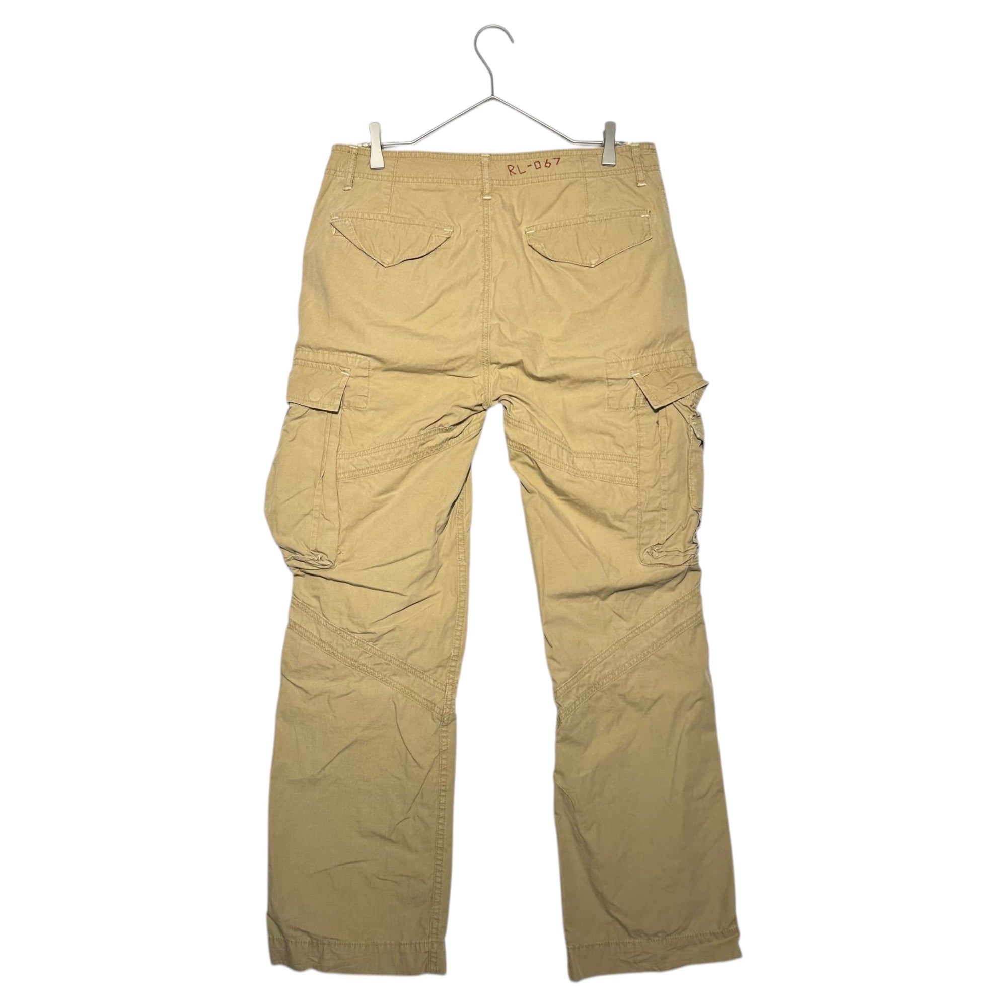 POLO RALPH LAUREN(ポロラルフローレン) 90's military cargo parachute pants 90年代 ミリタリー カーゴ パラシュート パンツ 35740.1-1020-C-59 32/32 ベージュ