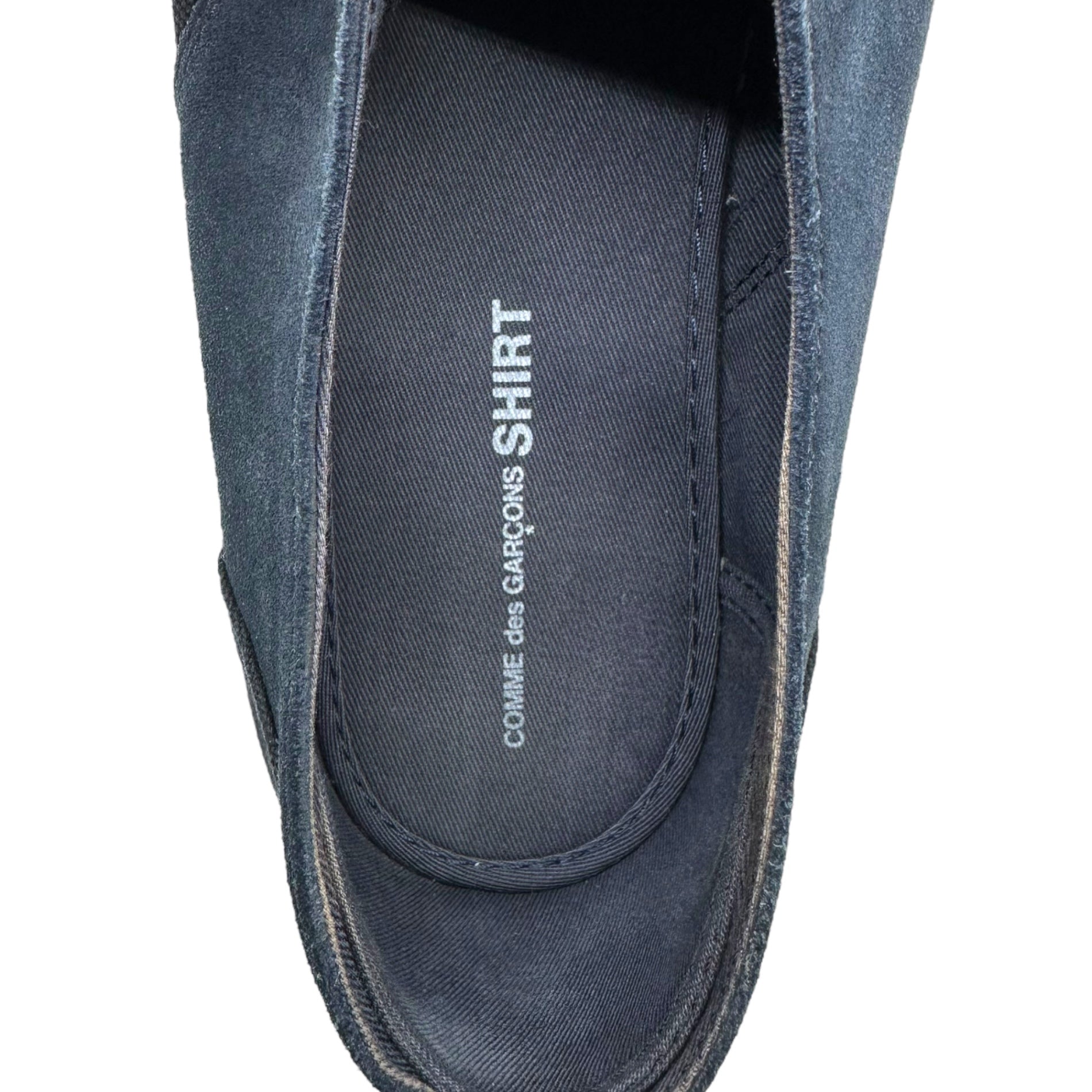 COMME des GARCONS SHIRT×POINTER(コムデギャルソンシャツ×ポインター) 12SS CHESTER キャンバス スウェード スニーカー 28cm ネイビー シューズ