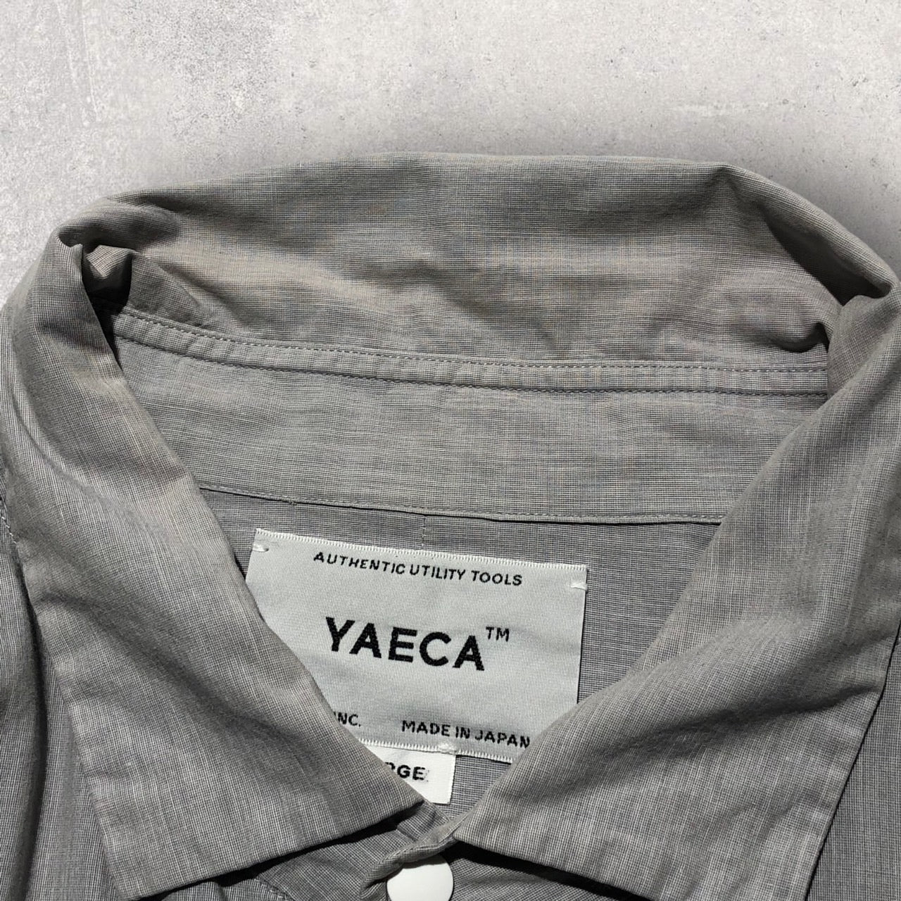 YAECA(ヤエカ) COMFORT SHIRT L グレー