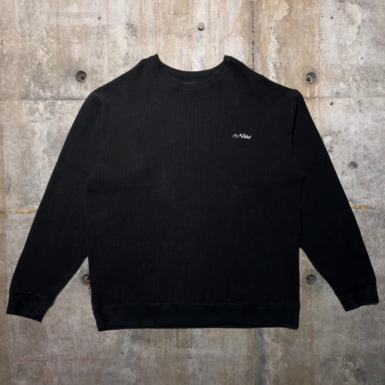 NEIGHBORHOOD(ネイバーフッド) 21AW WAFFLE/C-CREW.LS/ワッフルスウェット/カットソー 212OKNH-CSM02 L ブラック