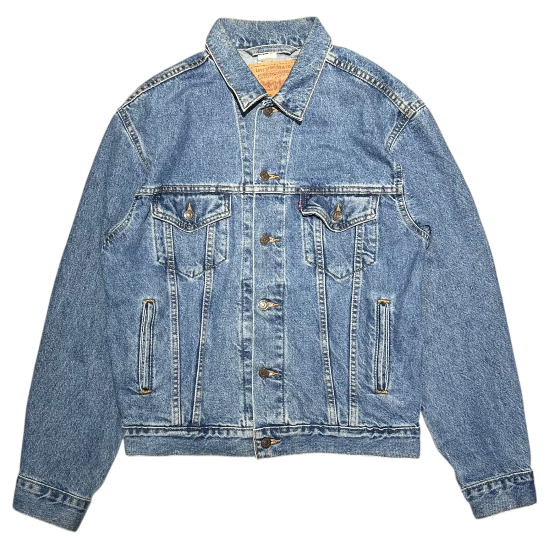 Levi's(リーバイス) 90's 70507 USA made Denim Trucker Jacket デニム トラッカー ジャケット 70507-0389 M ライトインディゴ USA製 ヴィンテージ 古着