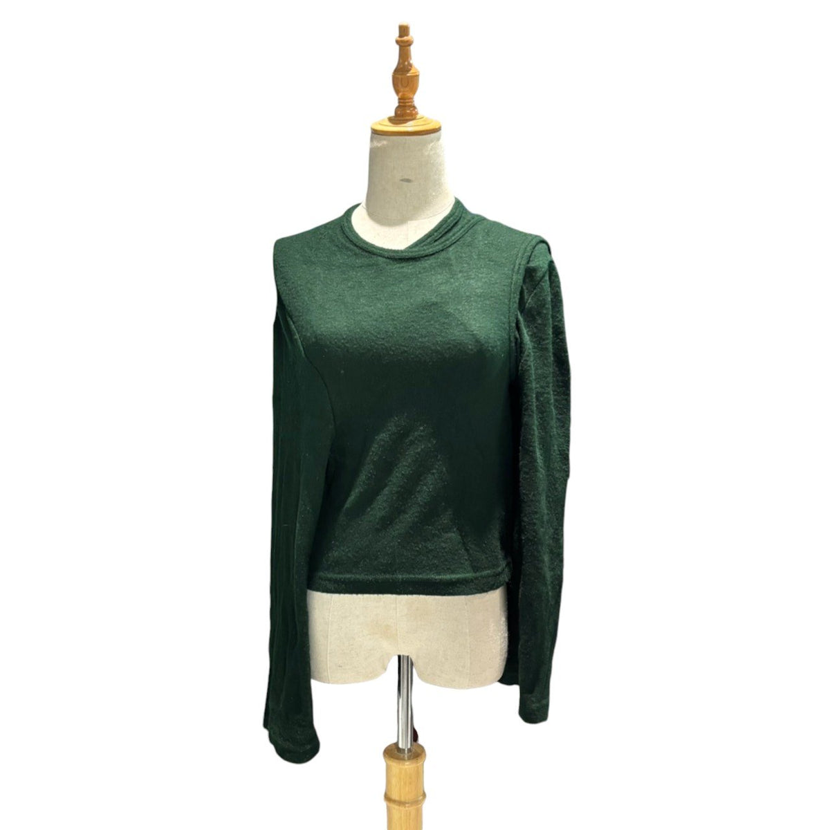 COMME des GARCONS(コムデギャルソン) 1996AW Short-Length Layered Cut-And-Sew ショート レングス 「 重ね 」 カットソー GT-040230 FREE グリーン AD1996 90s アーカイブ
