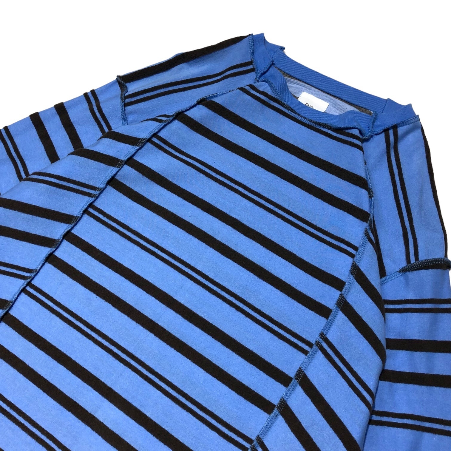 Name.(ネーム) 21SS INSIDE OUT MULTI STRIPE L/S TEE インサイド アウト マルチ スプライト Tシャツ NMCU-21SS-009 0(FREE) ブルー×ブラック