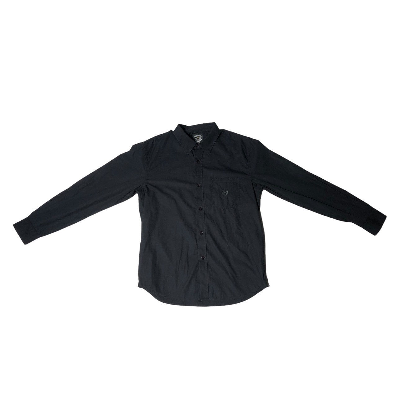 STUSSY × NEIGHBORHOOD (ステューシー×ネイバーフッド) long sleeve shirt 長袖 シャツ M ネイビー