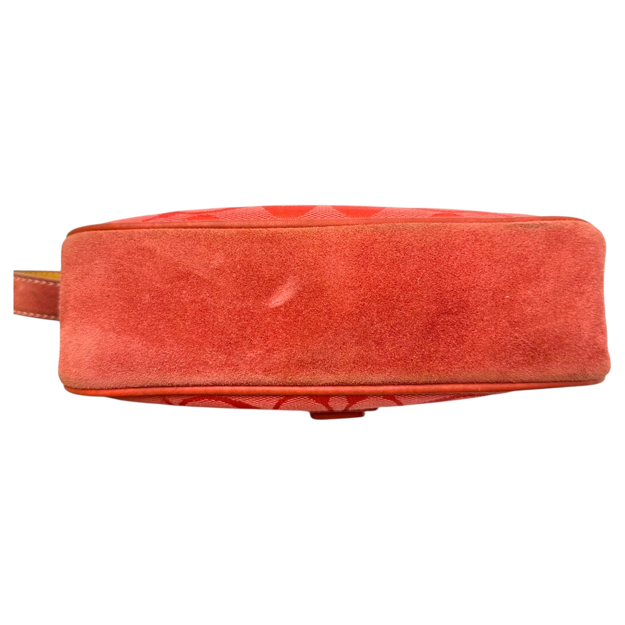 COACH(コーチ) Signature Mini One-Shoulder Bag シグネチャー キャンバス スウェード レザー ミニ ワンショルダー バッグ 6362 ピンク 肩掛け アクセサリー ポーチ