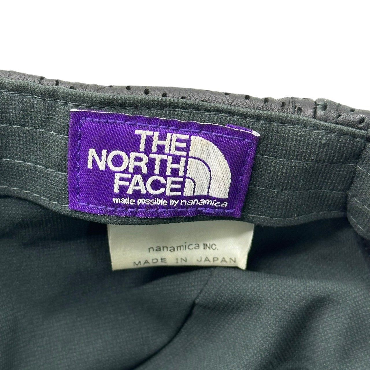 THE NORTH FACE PURPLE LABEL(ノースフェイスパープルレーベル) FIELD LEATHER CAP - KHAKI フィールド レザー キャップ NN8900N カーキ×ブラック 帽子 ラム 本革