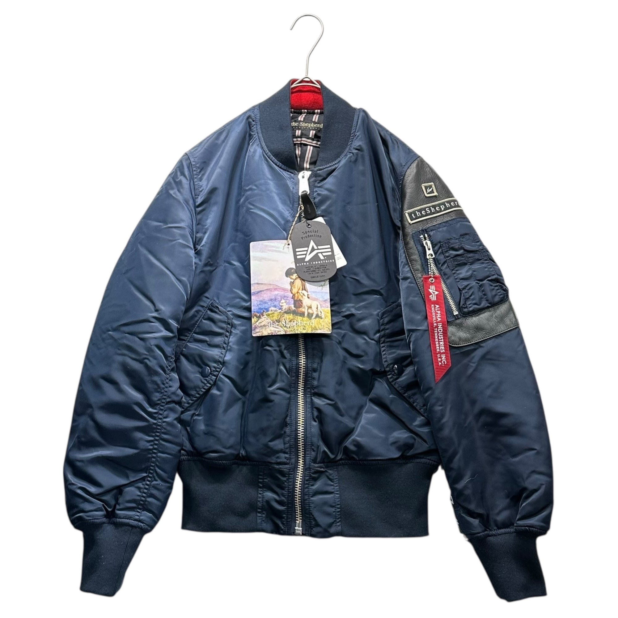 the Shepherd UNDERCOVER(ザ シェパード アンダーカバー) MA-1 SENDAI exclusive 仙台 限定 MA1 ジャケット USR7291 S ネイビー