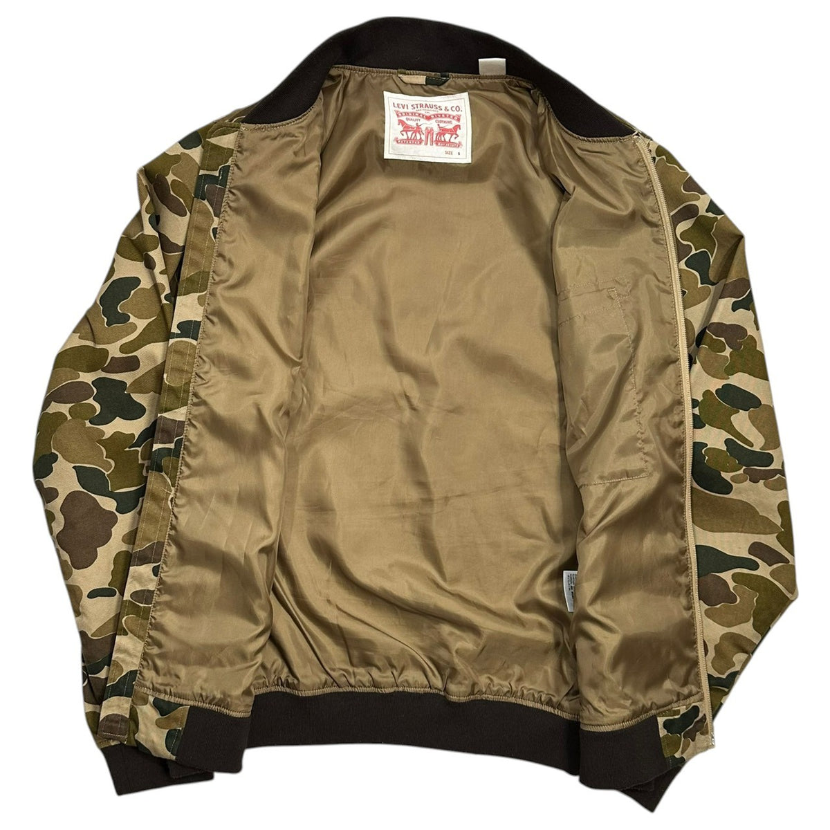 Levi's(リーバイス) Camo Zip-Up Blouson カモフラ ジップ アップ ブルゾン S カーキ