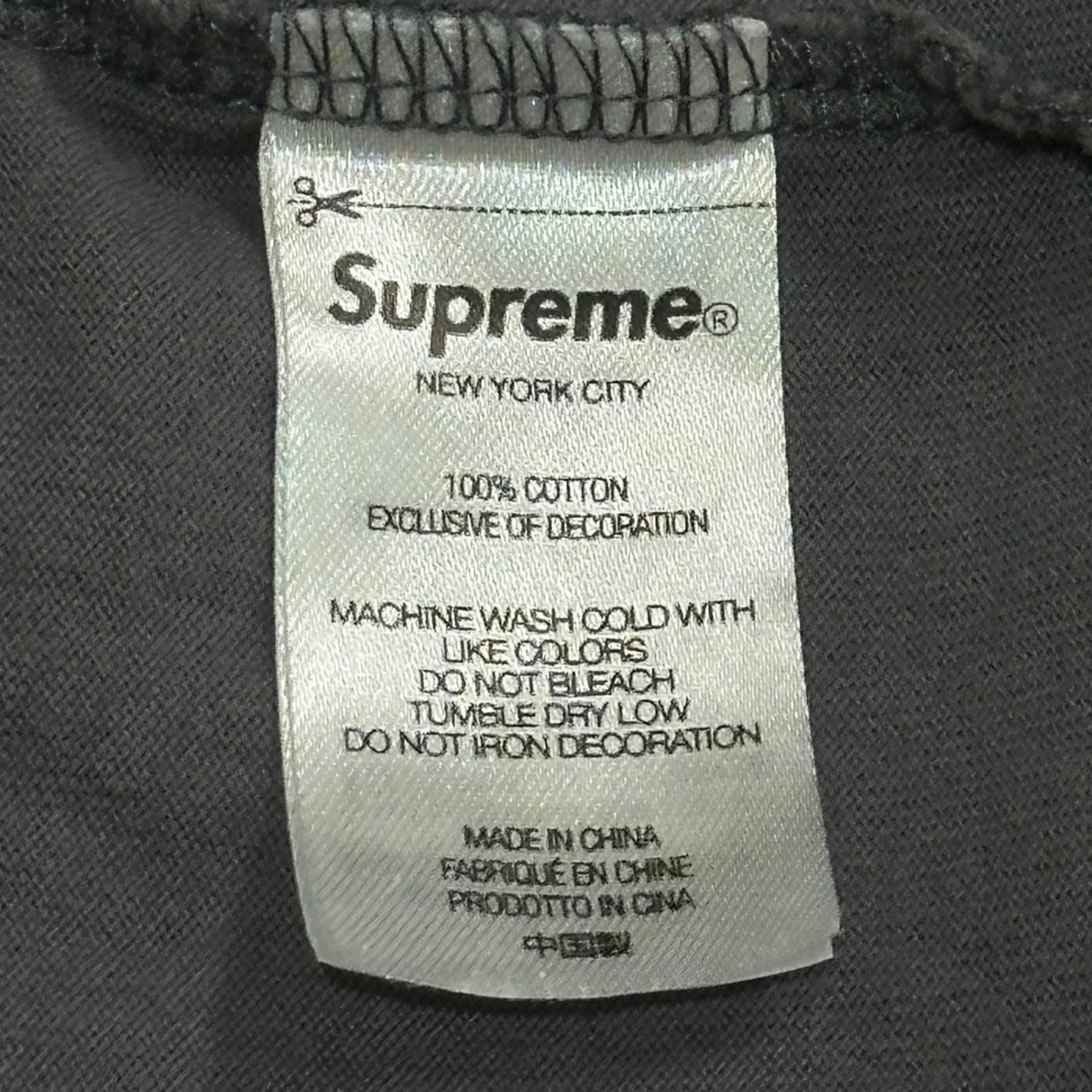 SUPREME(シュプリーム) small box logo long sleeve T-shirt スモール ボックス ロゴ 長袖 Tシャツ ロンT M グレー×レッド