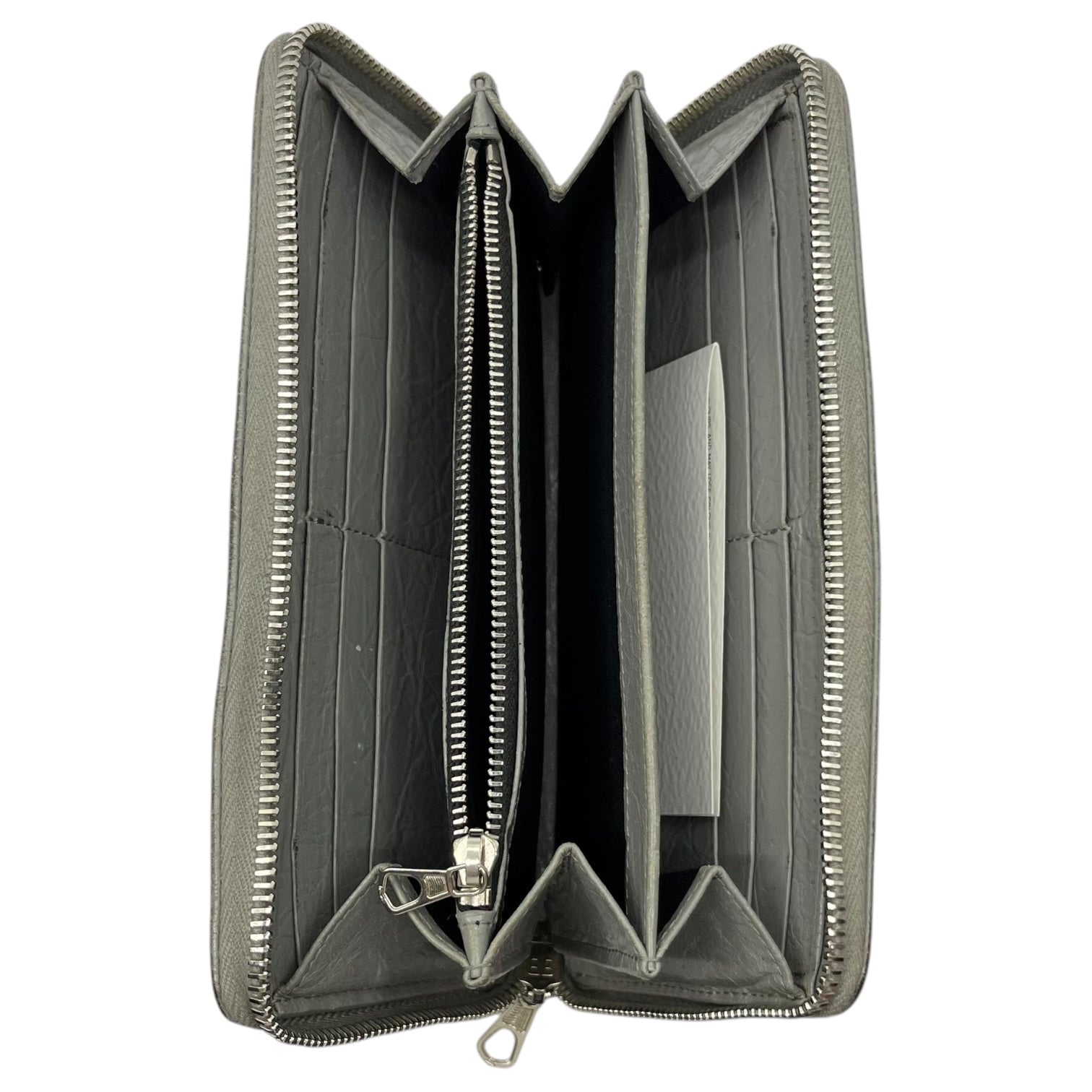 BALENCIAGA(バレンシアガ) round zip long wallet ラウンドジップ 長財布 グレー