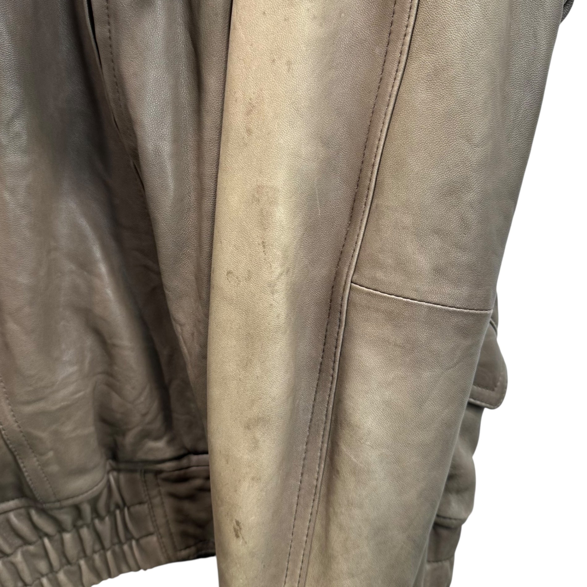 5351 POUR LES HOMMES(5351プールオム ) Zip-Up Single-Breasted Lamb Leather Jacket ジップアップ シングル ラムレザー ジャケット 4 ブラウン