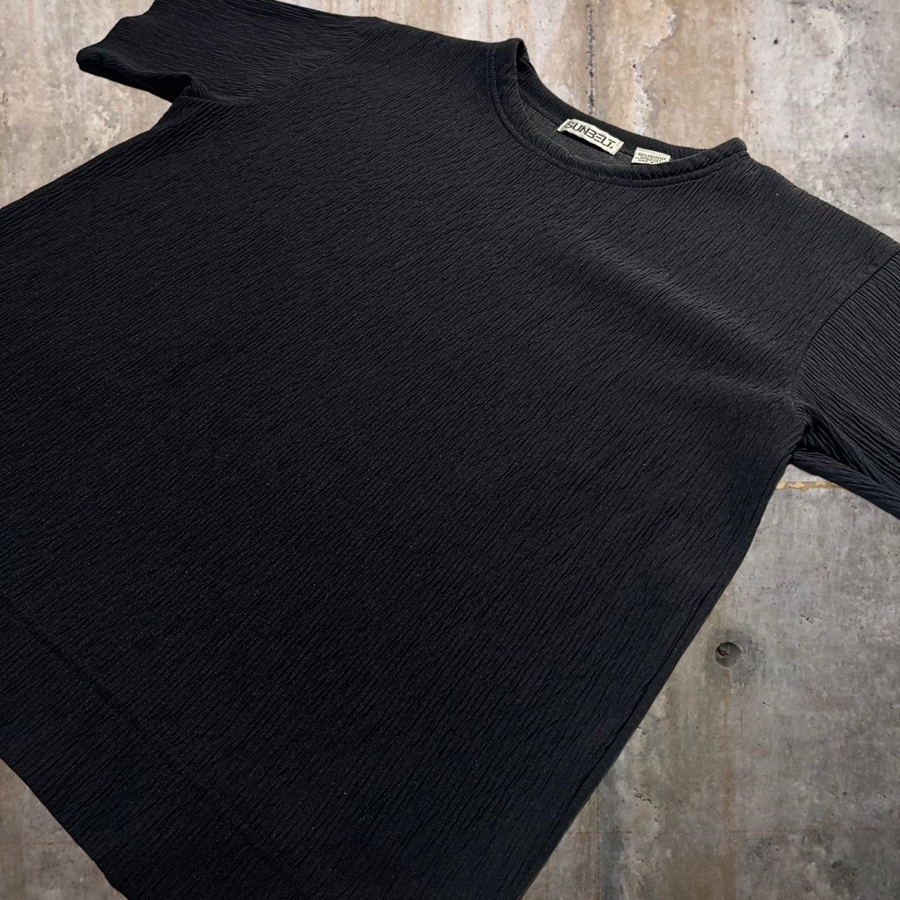 VINTAGE(ヴィンテージ) 90's S/Sプリーツプルオーバー ONE SIZE ブラック USA製