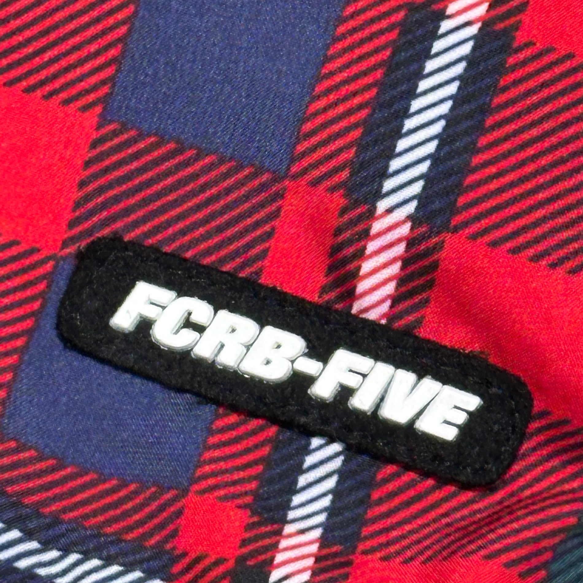 F.C.Real Bristol FCRB(エフシーレアルブリストル) 12SS Checkered Zip-Up Poly Hoodie チェック柄 ジップアップ ポリ フーディー パーカー SP121003A40 M レッド×ブルー