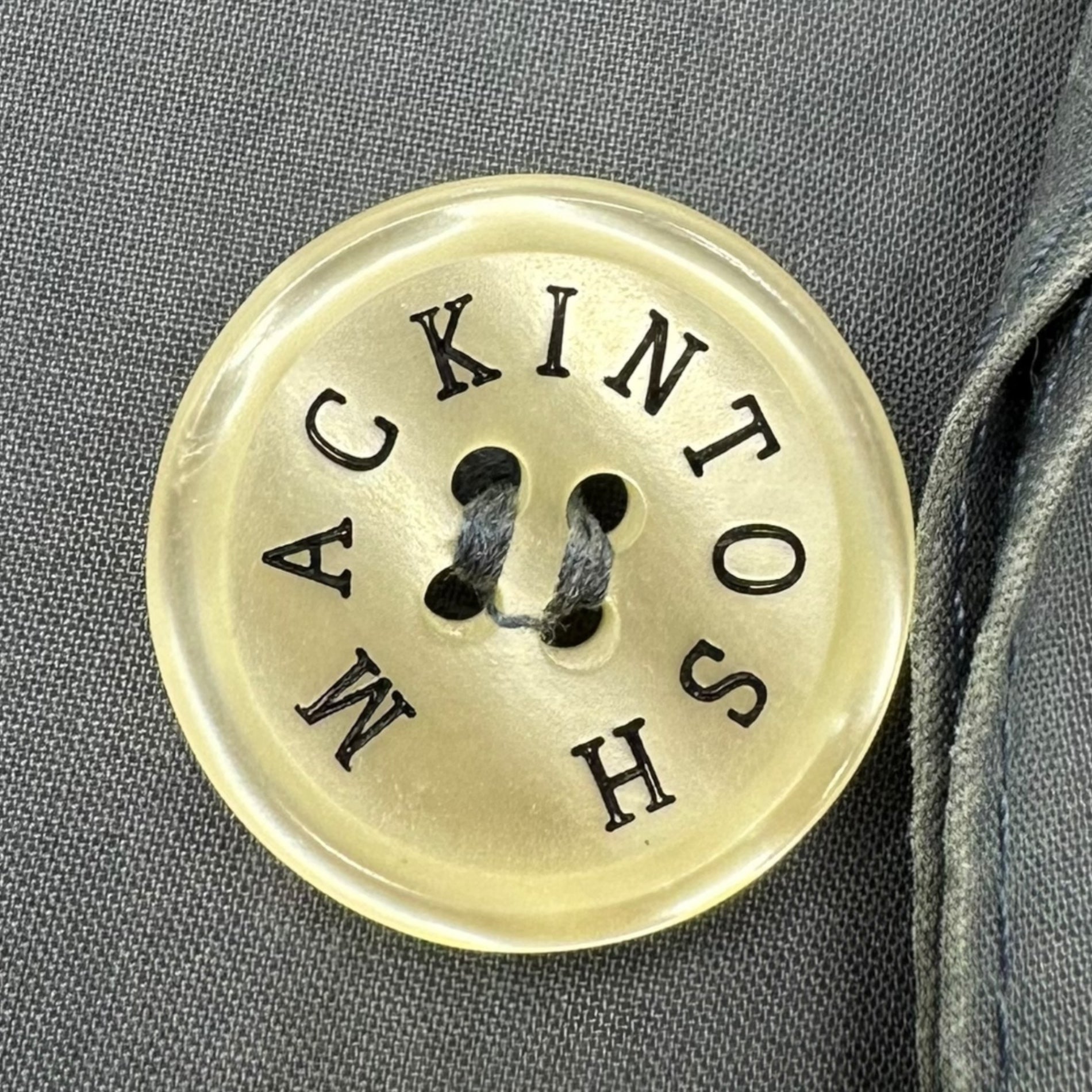 MACKINTOSH(マッキントッシュ) Rubberized stainless steel collar coat ゴム引き ステンカラー コート 36(S程度) グレー