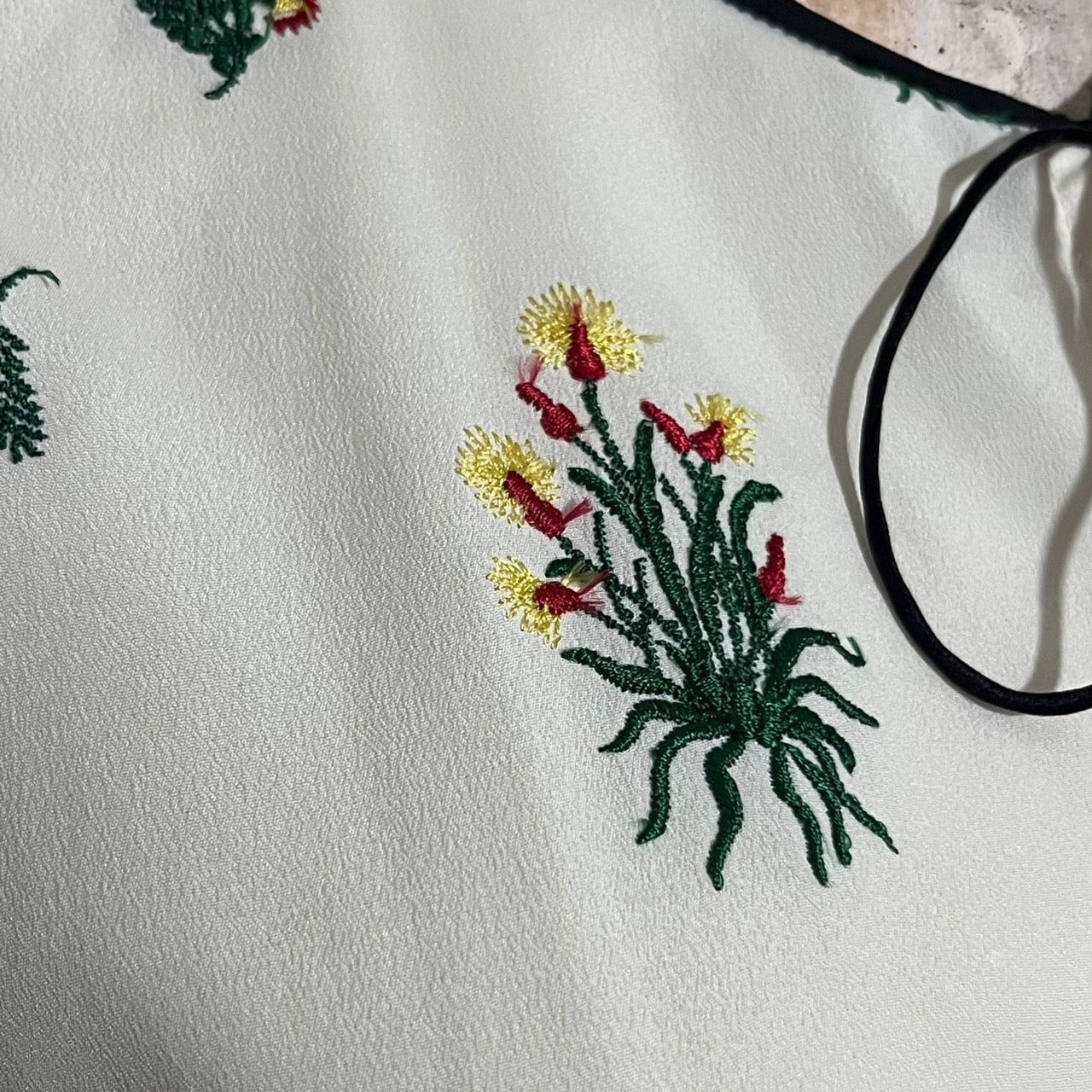 mame kurogouchi(マメクロゴウチ) 18SS SilkCotton I‐Line Dress MM18SS-DR048 1(Sサイズ程度) ホワイト