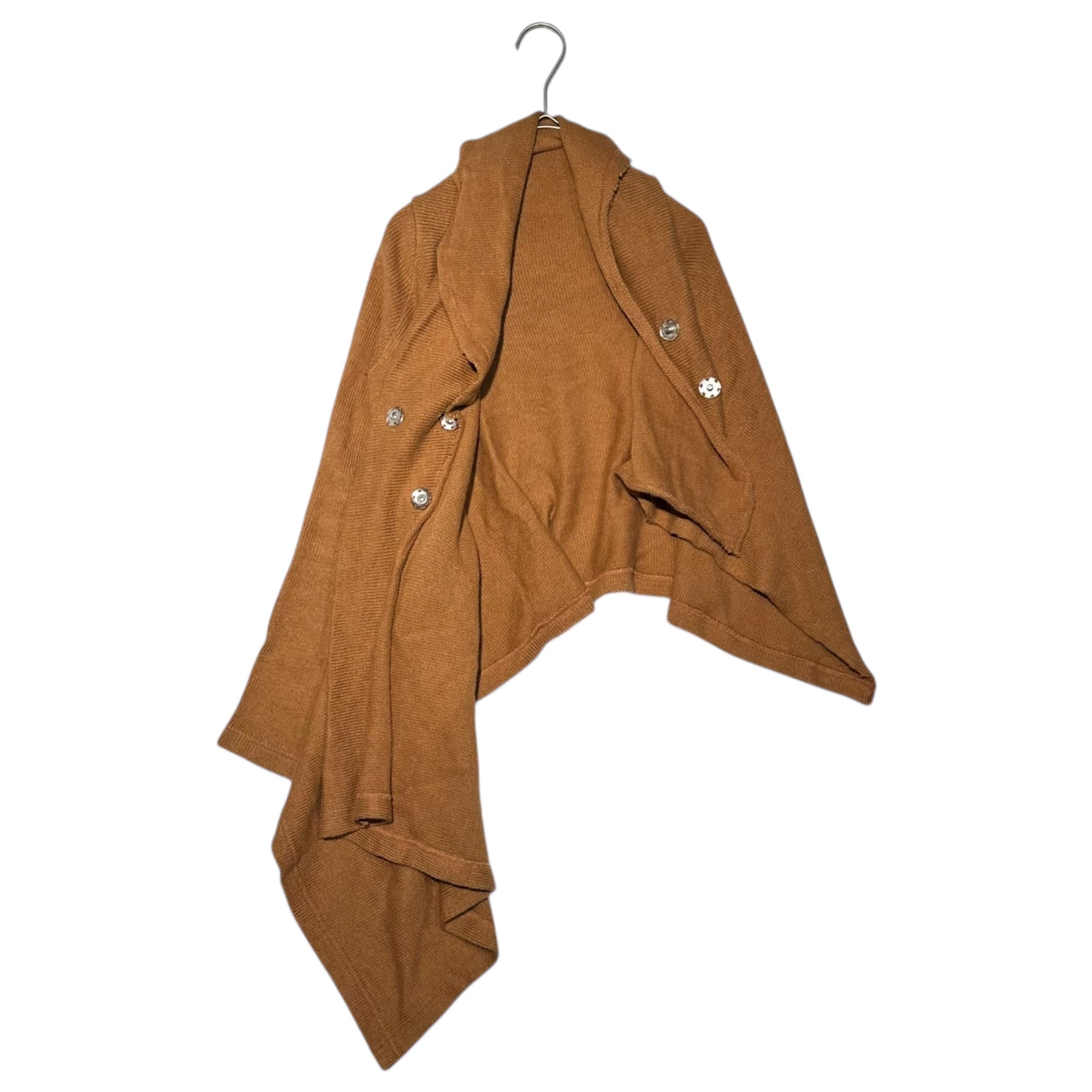 Y's Red Label(ワイズレッドレーベル) Deformed knit cardigan 変形 ニット カーディガン YB-T85-077 2(M程度) マスタード