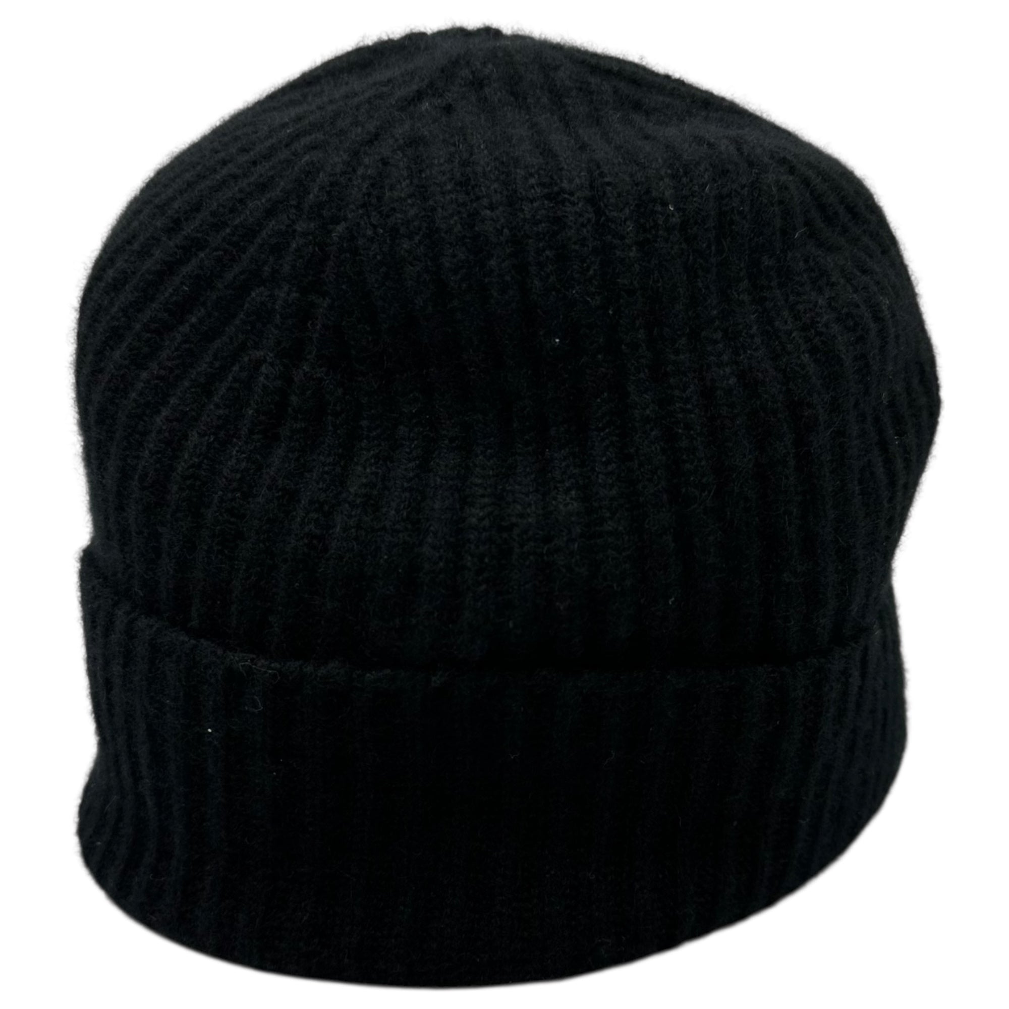 Johnstons of Elgin(ジョンストンズオブエルガン) 100% cashmere knit hat カシミア ニット帽 カシミヤ ブラック