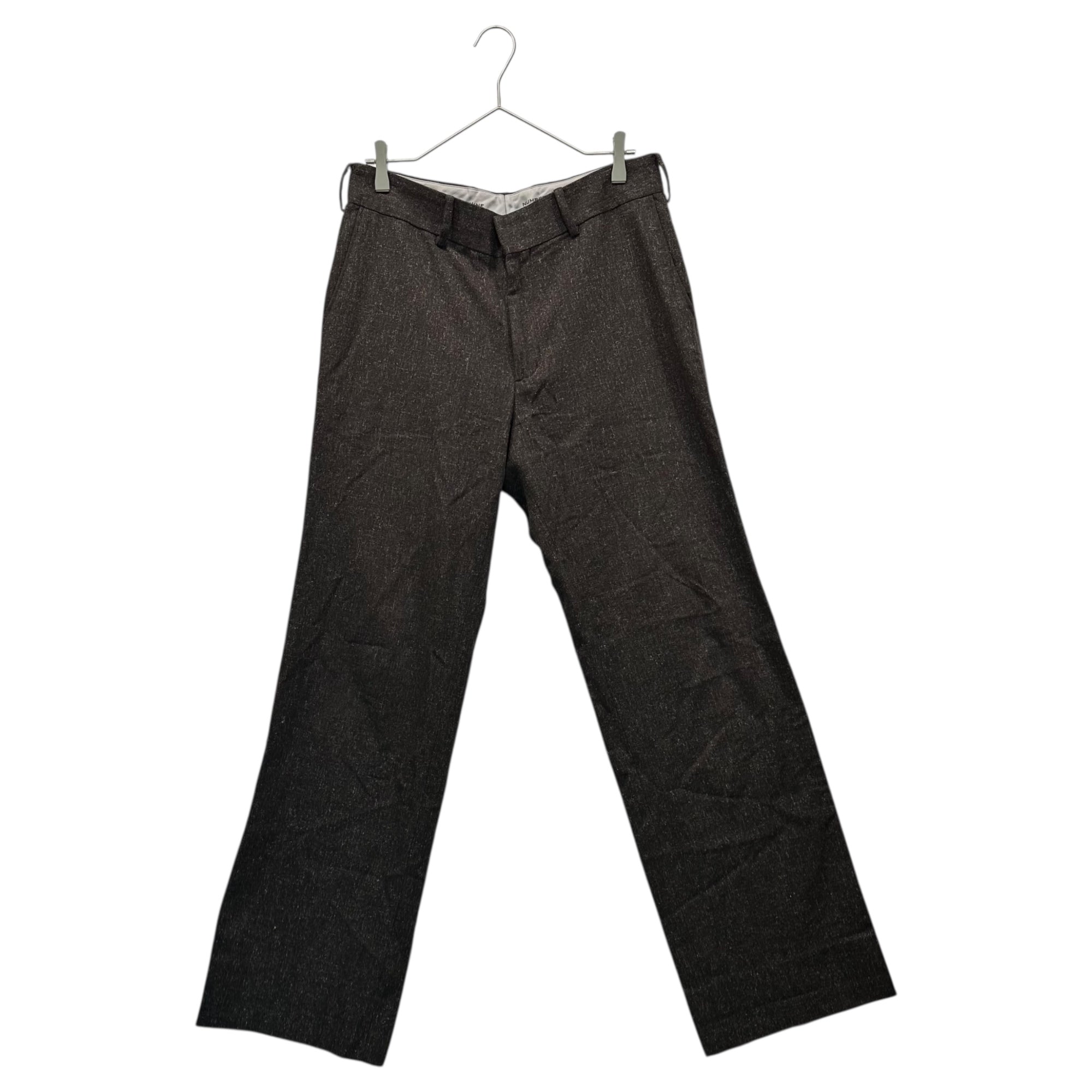 NUMBER (N)INE(ナンバーナイン) 09AW Wool Silk Slacks ウール シルク スラックス 3(M) ブラウン