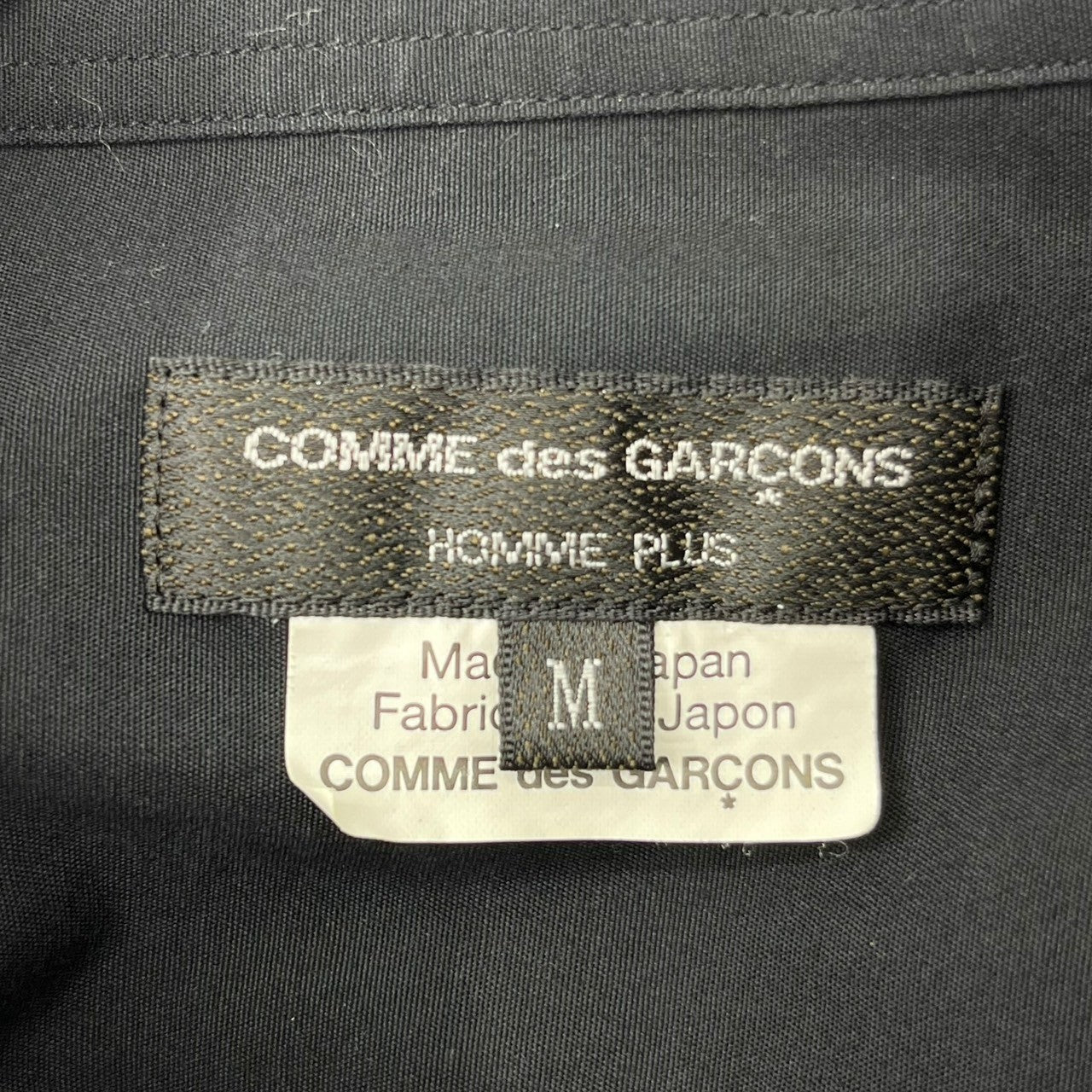 COMME des GARCONS HOMME PLUS(コムデギャルソンオムプリュス) 17SS small collar wide dress shirt スモール カラー ワイド ドレス シャツ PS-B039 M ブラック AD2017