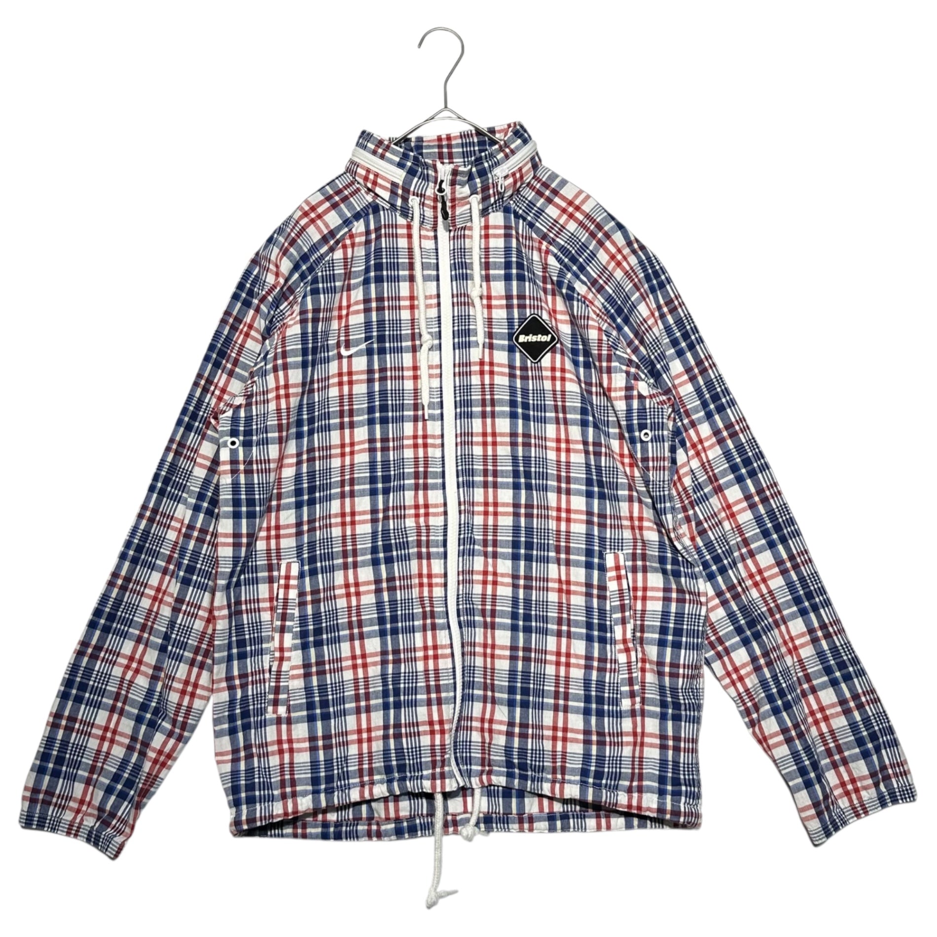 F.C.Real Bristol FCRB(エフシーレアルブリストル) Plaid zip-up and shorts set-up チェック柄 ジップアップ & ショーツ セットアップ 503136-101 M トリコロールカラー