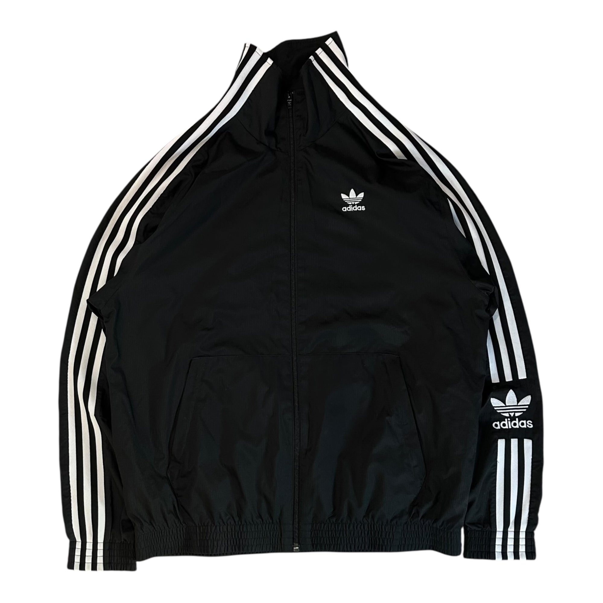 adidas(アディダス) LOCK UP TRACK TOP ナイロン トラック ジャケット FM9881 L ブラック ジャージ