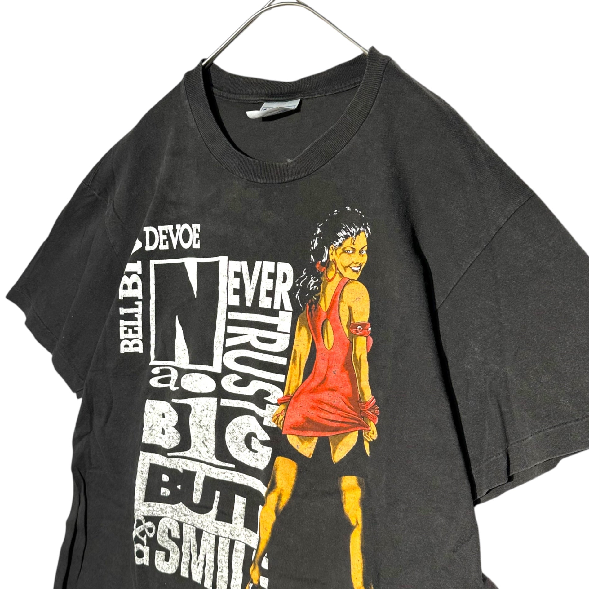 VINTAGE(ヴィンテージ) ©1990 BELL BIV DEVOE” POISON TEE ベル ビヴ デヴォー Tシャツ L ブラック 90's 90年代 ヴィンテージ ヒップホップ ラップ Hanes
