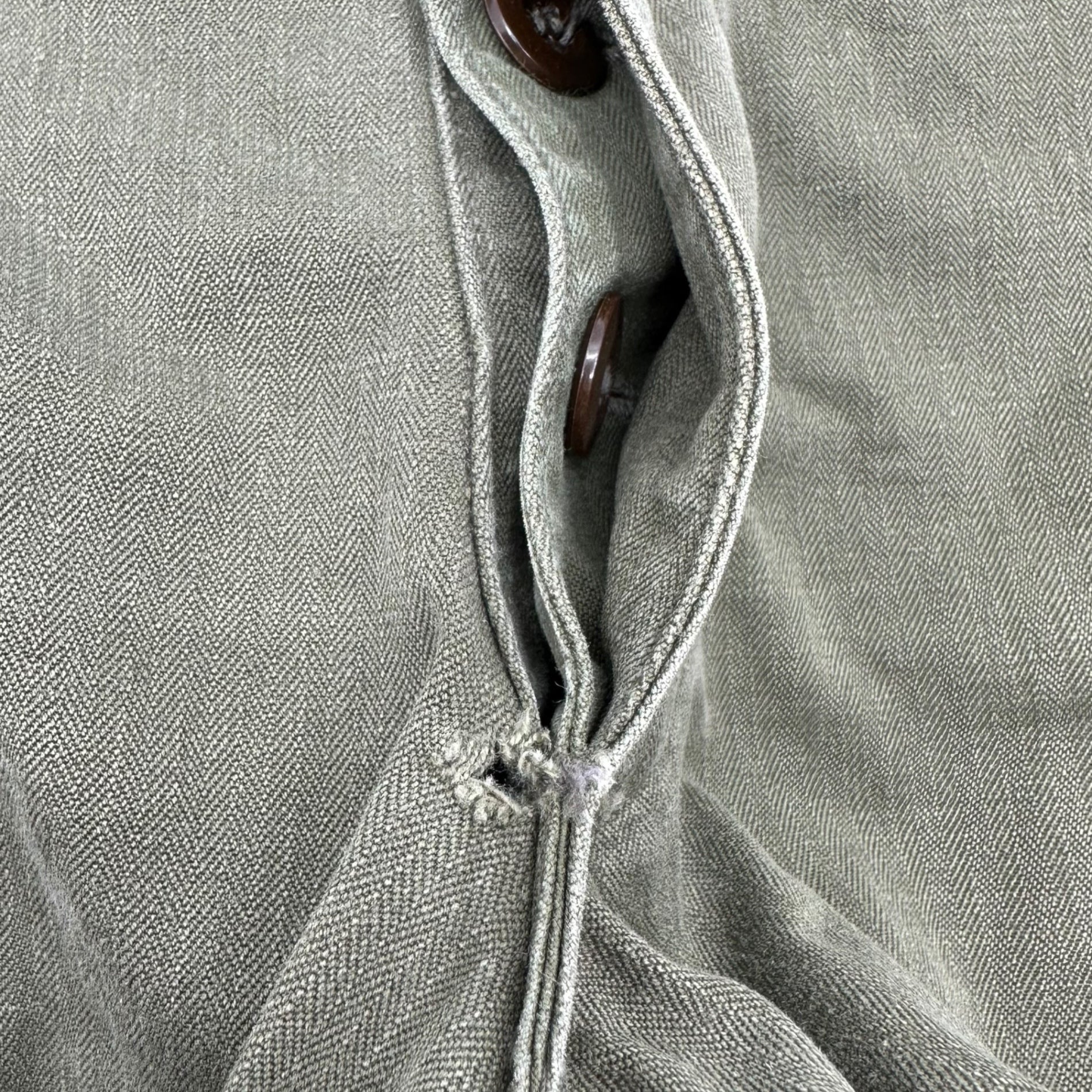 FRENCH MILITARY(フランス軍) 60's~70's M-47 CARGO PANTS 後期 カーゴ パンツ 21 カーキ 60年代~70年代 ヴィンテージ ミリタリー 稀少サイズ ヘリンボーン