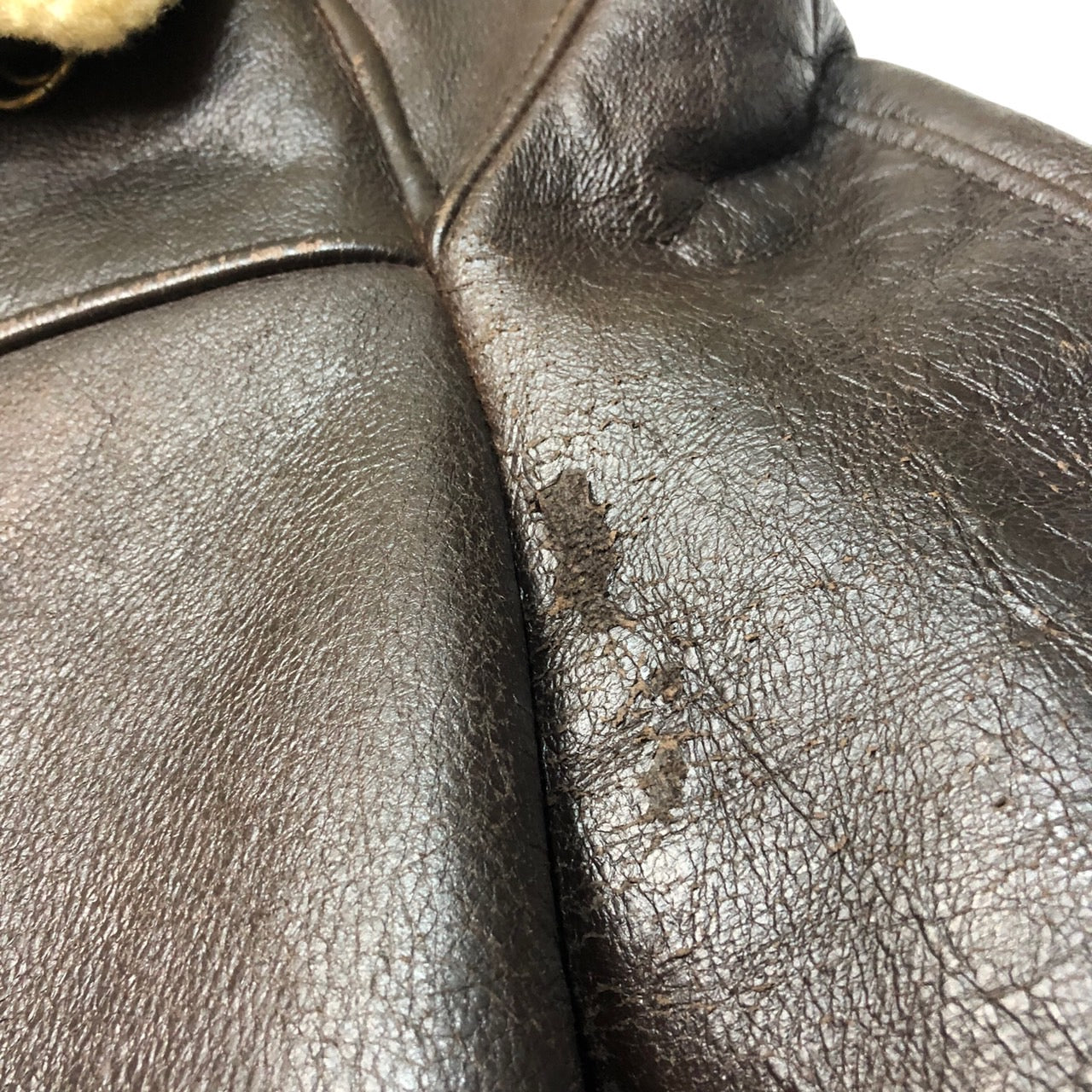 AVIREX(アヴィレックス) B-6フライトジャケット/ムートンジャケット AC-17755 34(Sサイズ程度) ブラウン 90年代 USA製