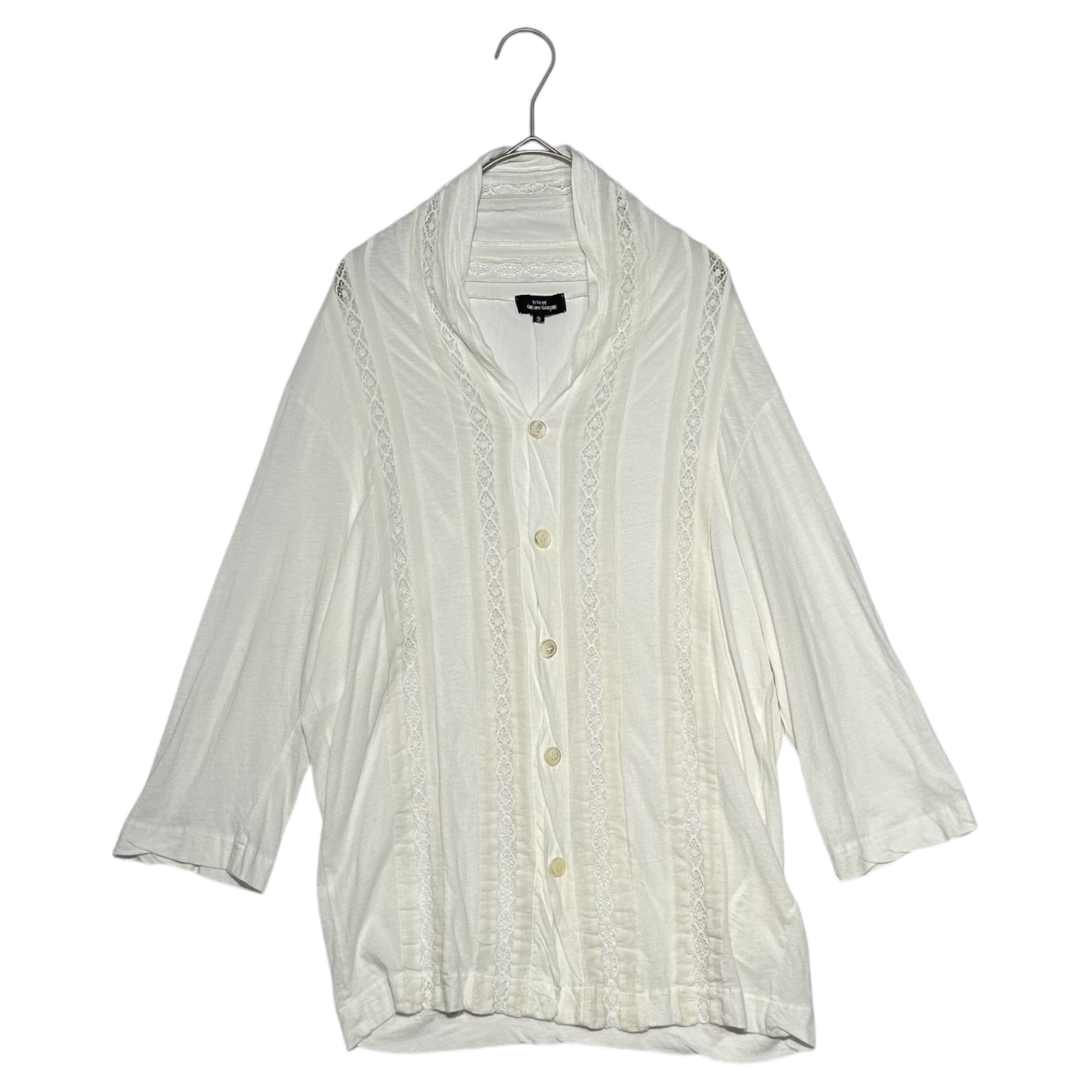tricot COMME des GARCONS(トリココムデギャルソン) 12SS Cotton Lace Cardigan コットン レース カーディガン TI-T065 S ホワイト AD2011 薄手 サマー
