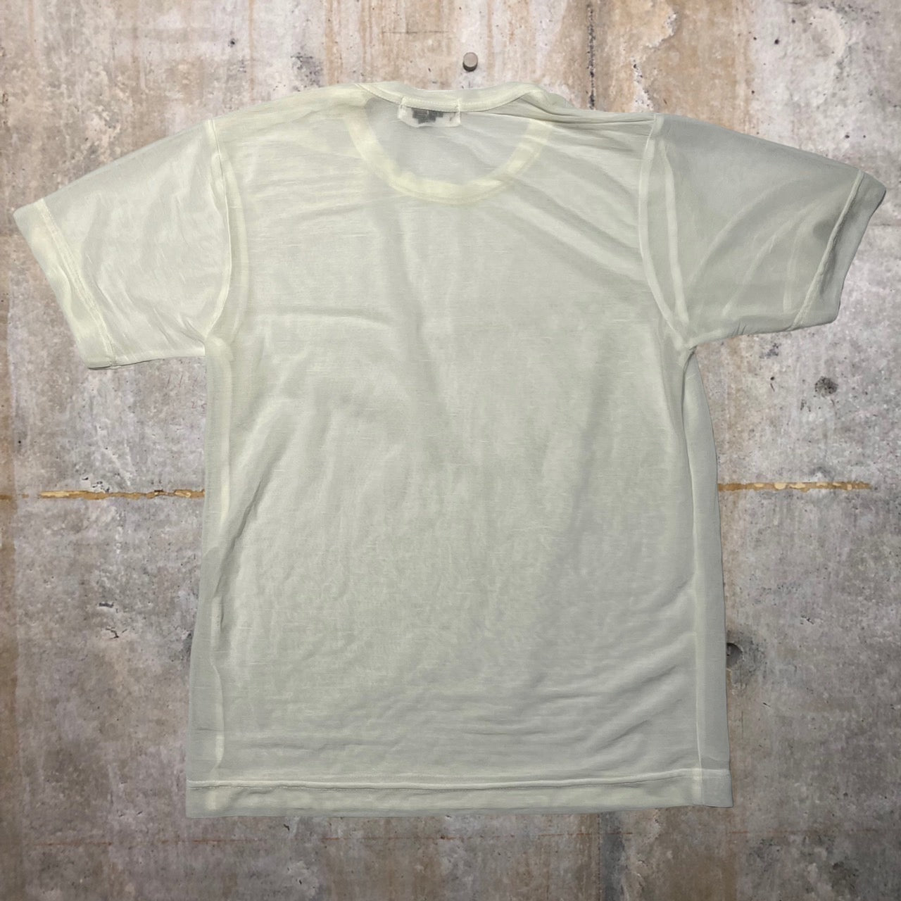 robe de chambre COMME des GARCONS(ローブドシャンブルコムデギャルソン) 90~00'sシアーTシャツ 表記なし(S~M程度) アイボリー