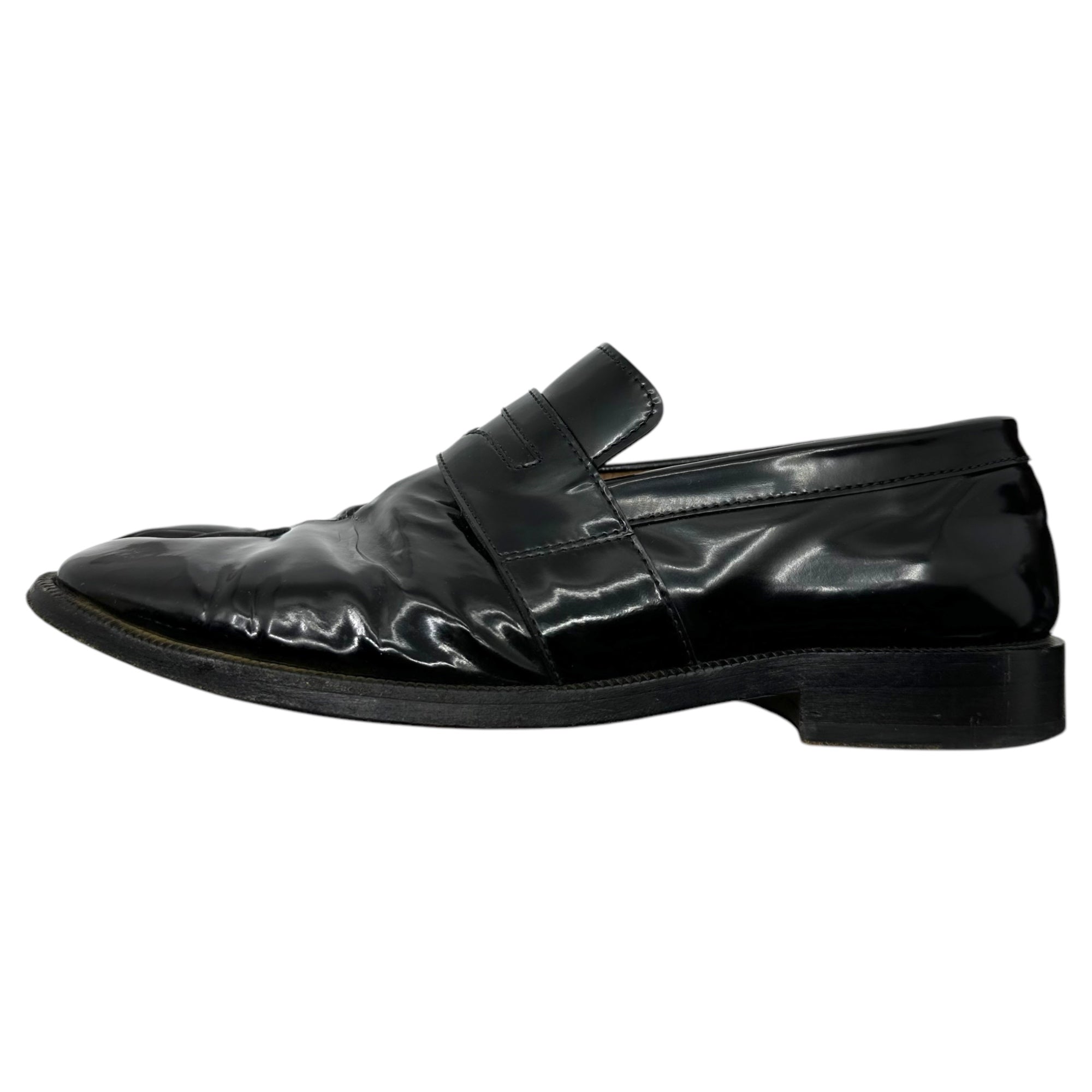 MAISON MARGIELA(メゾンマルジェラ) Patent leather tabi coin loafers パテントレザー 足袋 コイン ローファー 39(24.5~25.0cm程度) ブラック