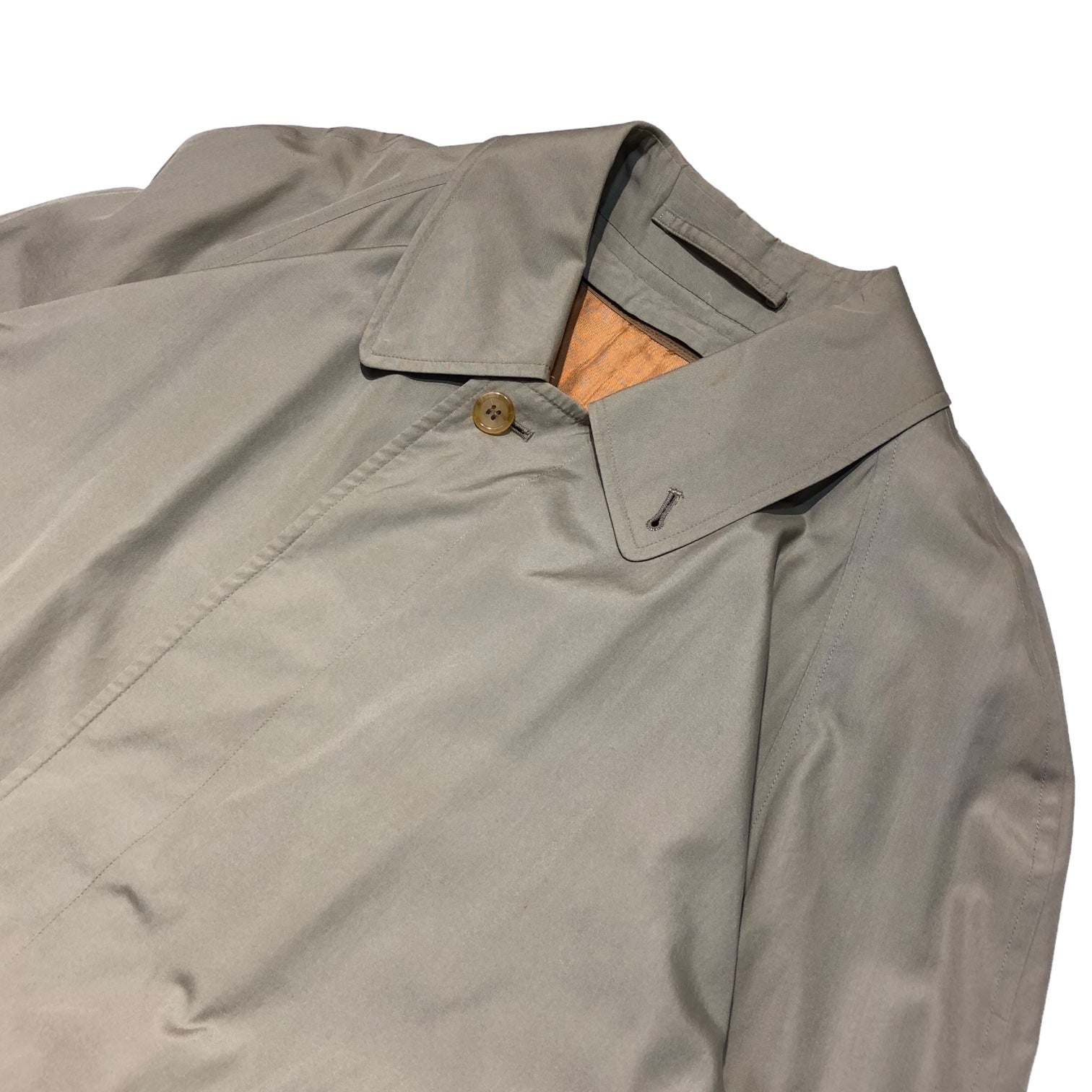 Burberrys(バーバリーズ) 80's ~ 90's 'MARUZEN 80 ANNIVERSARY” Stainless steel collar coat with Nova check liner ノバチェック ライナー付き トレンチコート S5(M程度) ベージュ 80年代~90年代 ヴィンテージ