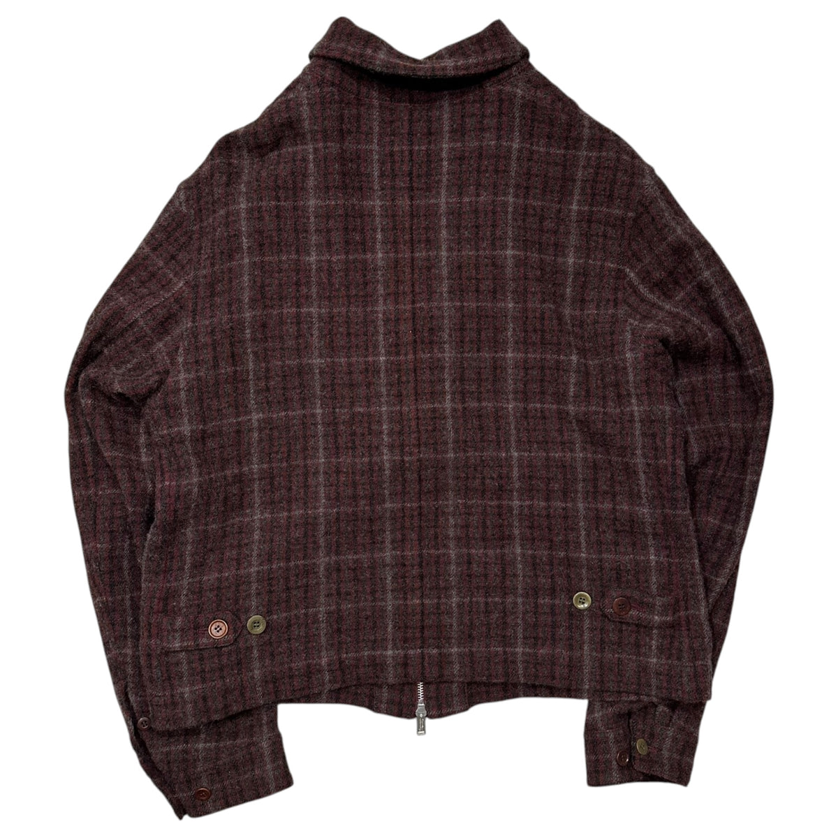 UNDERCOVER(アンダーカバー) 2020AW Shrunken W Blouson 縮絨 W ブルゾン チェック UCZ4202-2 L レッド×ブラック ジャケット