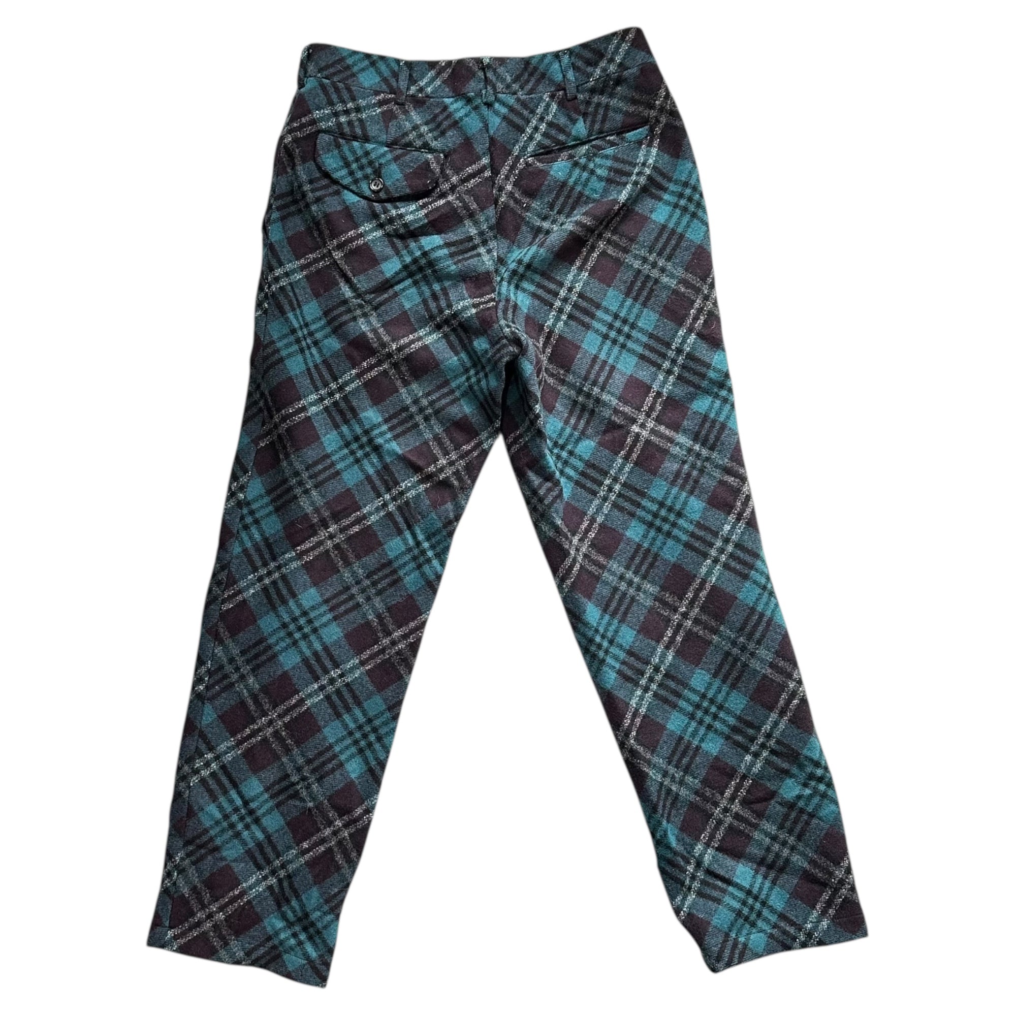 COMME des GARCONS HOMME PLUS EVER GREEN(コムデギャルソンオムプリュスエバーグリーン) 06AW Tartan check wool pants タータン チェック ウール パンツ PR-P213 SS ブルー×ブラック 1998年AW復刻