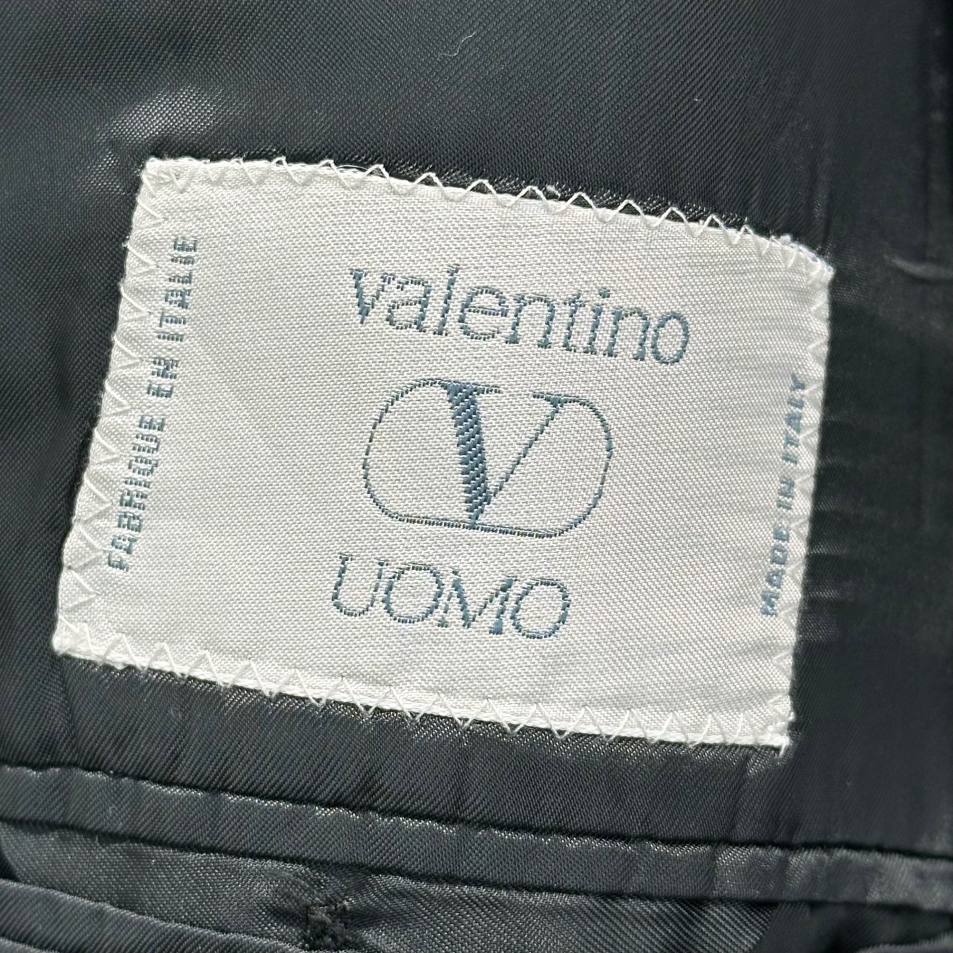 Valentino UOMO(ヴァレンティノ ウオモ) 90's Vintage All Cashmere Double Jacket ヴィンテージ カシミア ダブル ジャケット 42(XL~XXL程度) ブラック