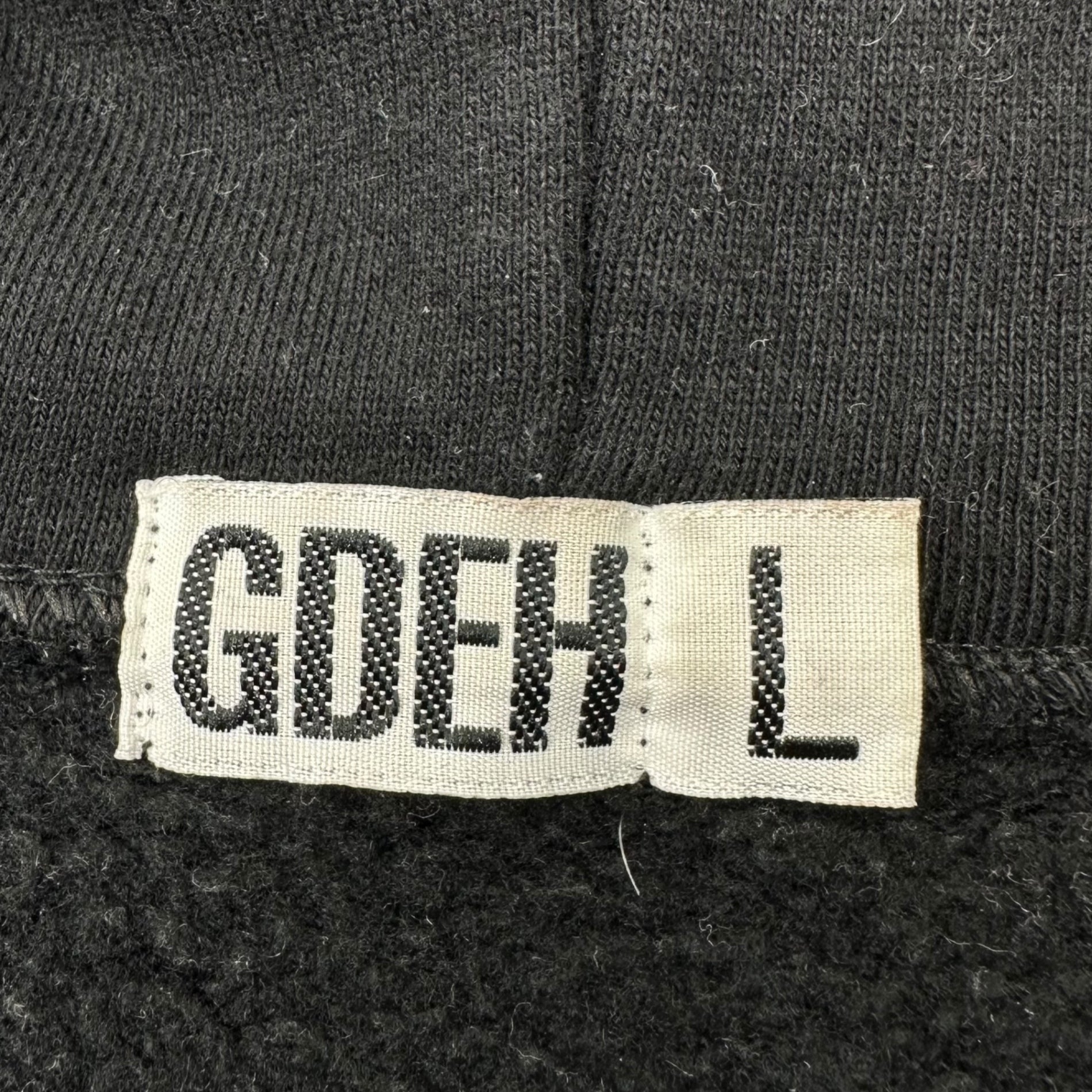 GOODENOUGH(グッドイナフ) 00's GDEH Logo Pullover Hoodie Hoodie GDEH ロゴ プルオーバー パーカー フーディー L ブラック 復刻アイテム