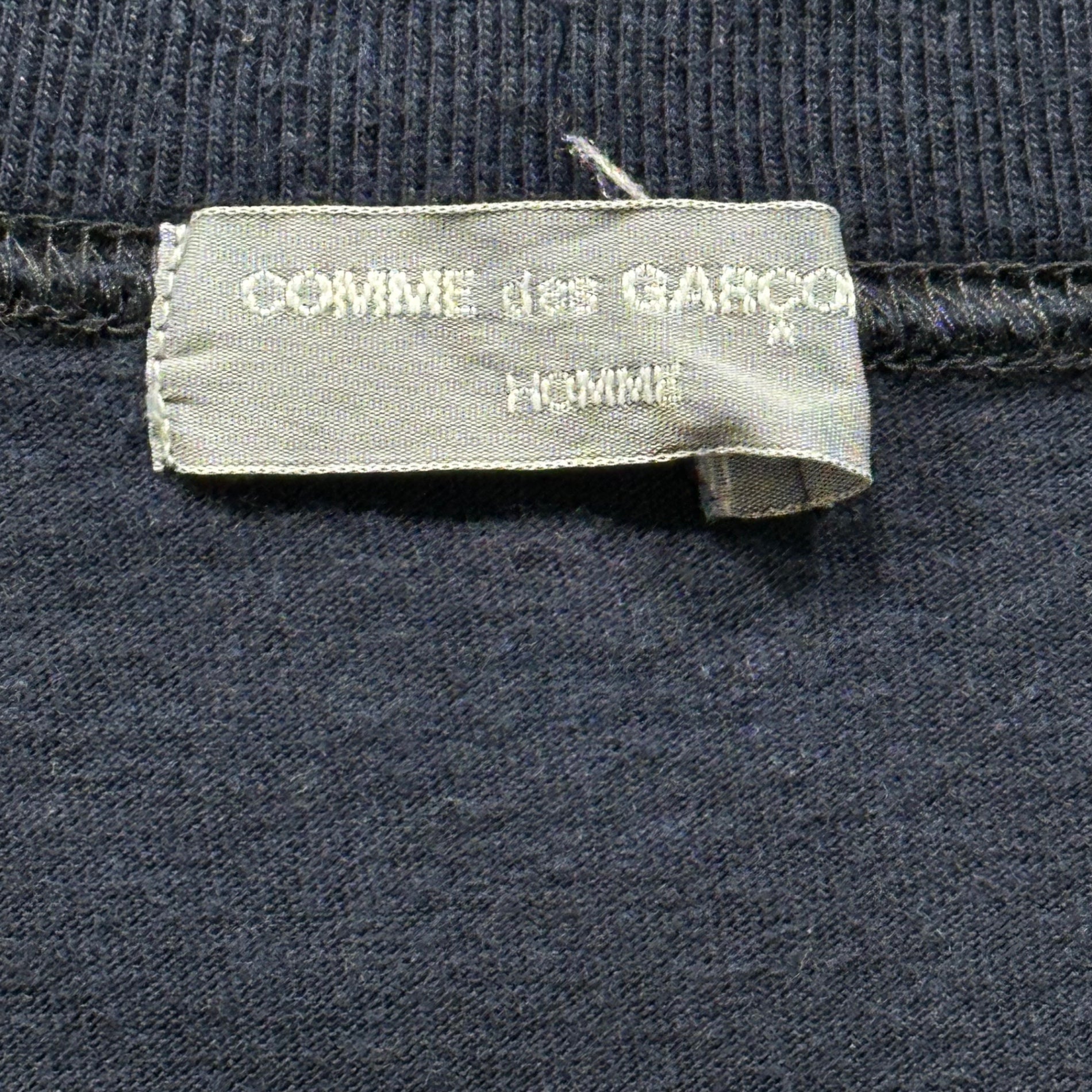 COMME des GARCONS HOMME(コムデギャルソンオム) 03SS Crew neck S/S T-shirt クルーネック 半袖 Tシャツ 田中オム HJ-T012 表記無(M程度) ネイビー AD2003