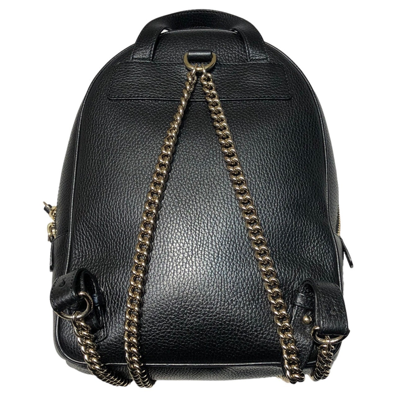 GUCCI(グッチ) Interlocking G leather daypack ソーホー インターロッキング G レザー デイパック 536192 ブラック リュック ロゴ