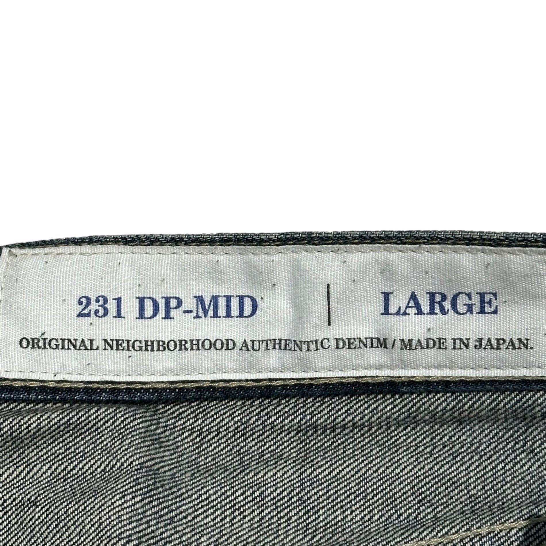 NEIGHBORHOOD(ネイバーフッド) 23SS WASHED DENIM DP MID PANTS ウォッシュド デニム パンツ 231XBNH-PTM05 L インディゴ ストレート
