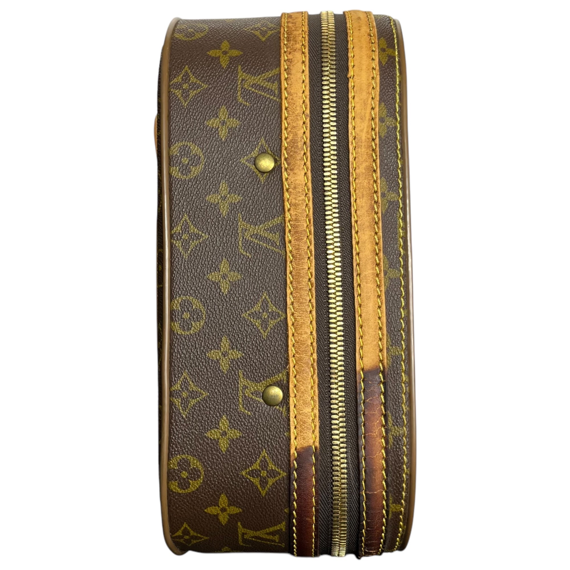 LOUIS VUITTON(ルイヴィトン) Vintage Valise Tennis Bag Trunk Case Interior ヴィンテージ ヴァリズ バリズ テニス バッグ キャリーケース インテリア ブラウン ヴィンテージ品の為、型番・製造番号無し