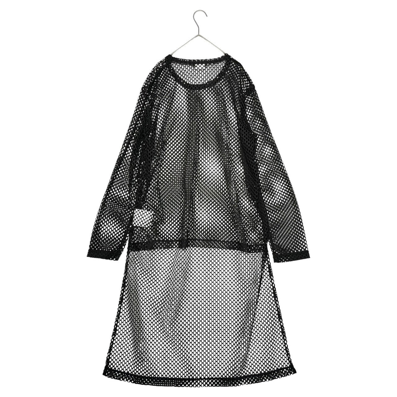 COMME des GARCONS HOMME PLUS(コムデギャルソンオムプリュス) 19AW Finding Beauty in the Dark期 Mesh long length pullover cut and sew メッシュ ロング丈 プルオーバー カットソー PD-T051 M ブラック AD2019