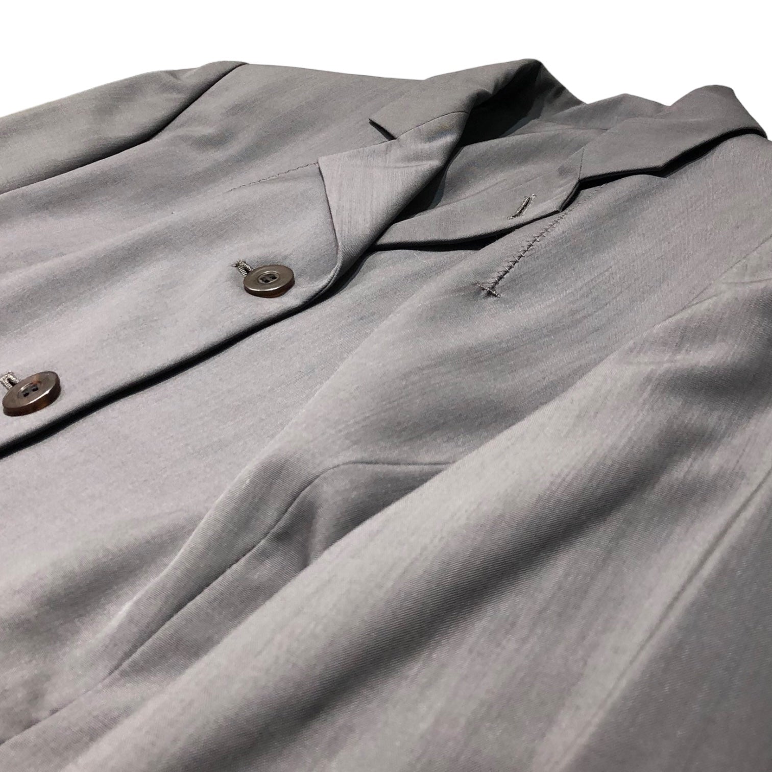 Jean Paul GAULTIER FEMME(ジャンポールゴルチエファム) 90’s 3B jacket design setup 3Bジャケット デザイン セットアップ 40(L程度) グレー スラックス テーラード スーツ