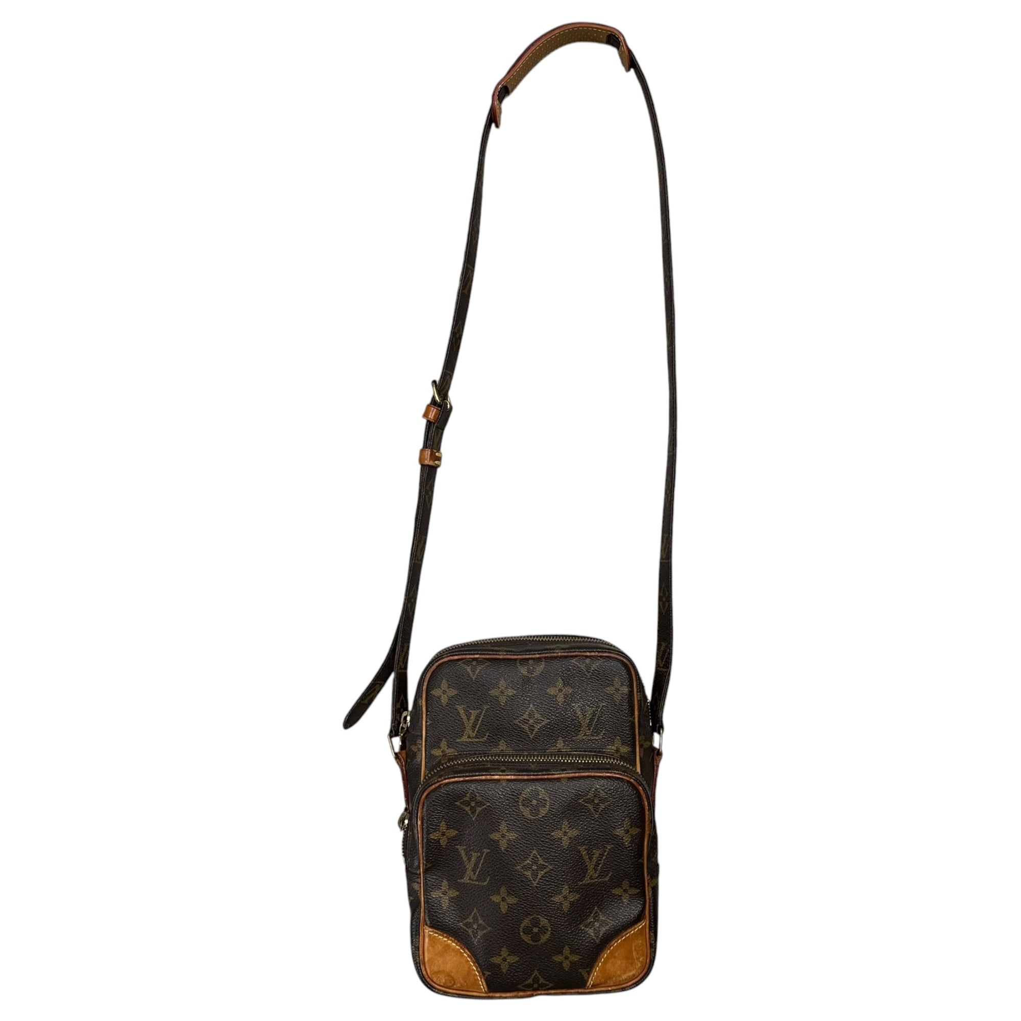 LOUIS VUITTON(ルイヴィトン) 2000's Amazon Monogram Shoulder Pouch アマゾン モノグラム ショルダー ポーチ バッグ M45236 ブラウン 製造番号:AR0090