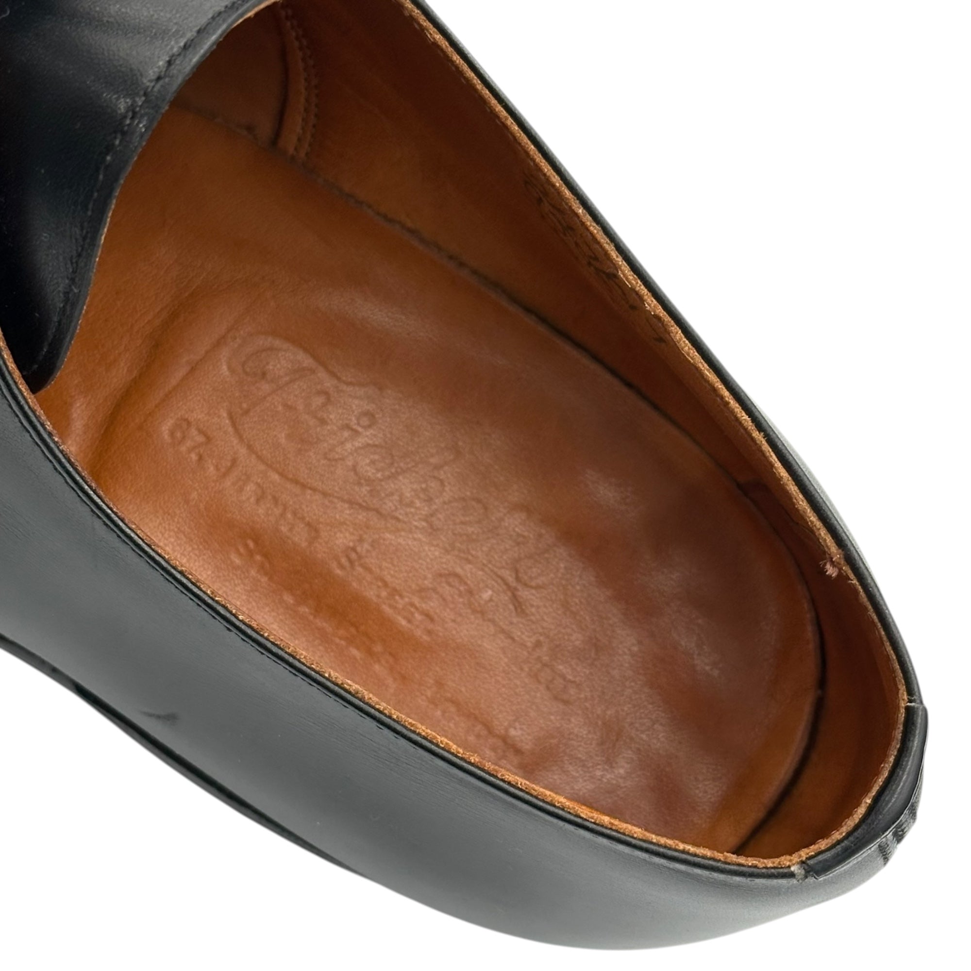 Tricker's(トリッカーズ) 70's Vintage Derby Shoes ヴィンテージ プレーントゥ 3ホール ダービー シューズ 9598 7 1/2(26.0cm~26.5cm程度) ブラック 70年代 革靴 レザー