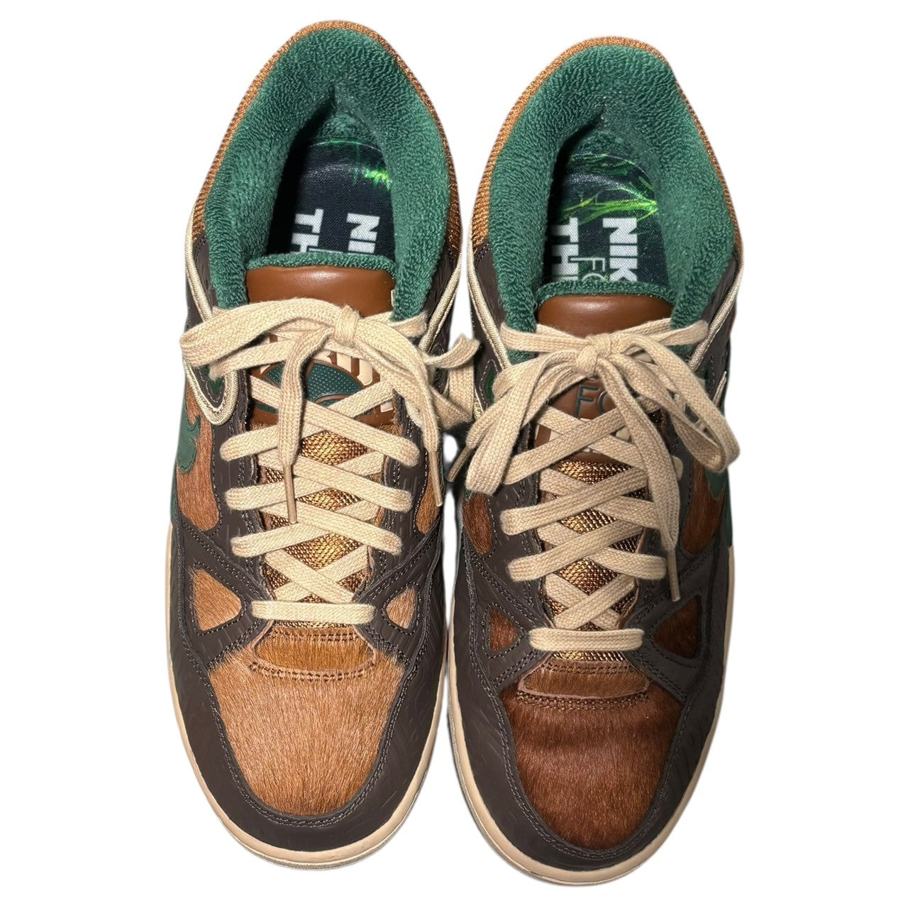 NIKE×NIGO(ナイキ×ニゴー) Air Force 3 Low SP "Baroque Brown and Pecan" エアフォース3 ロー HQ0260-201 28.5cm ブラウン×グリーン ローカット スニーカー