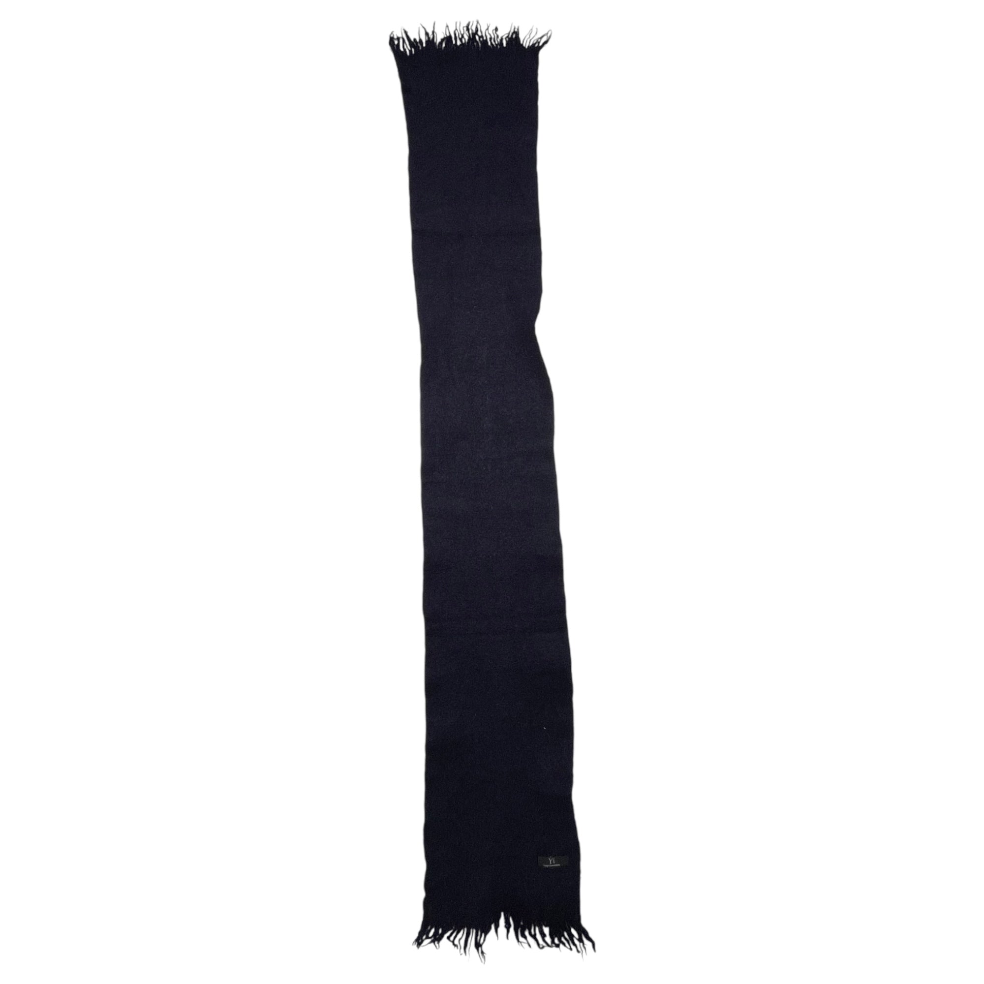 Y's(ワイズ) Wool crimp muffler ウール縮絨 マフラー FREE ネイビー