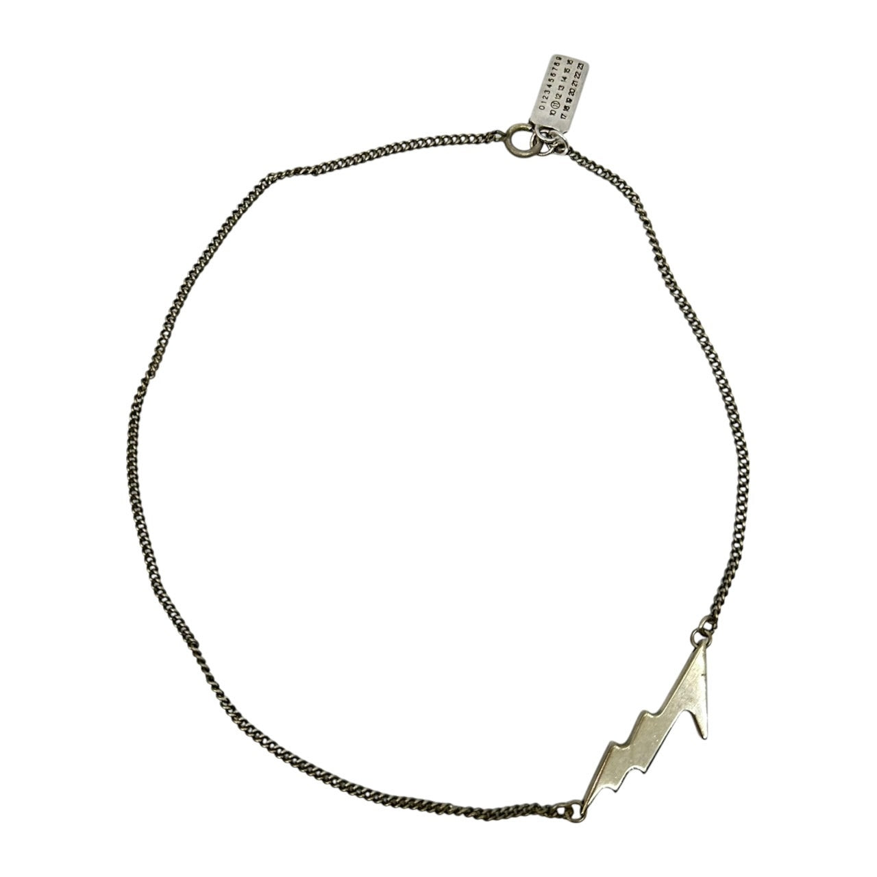 Maison Martin Margiela(メゾン マルタンマルジェラ) 07SS lightning chain necklace 稲妻 チェーン ネックレス 雷 サンダー 本人期 シルバー 本体のみ