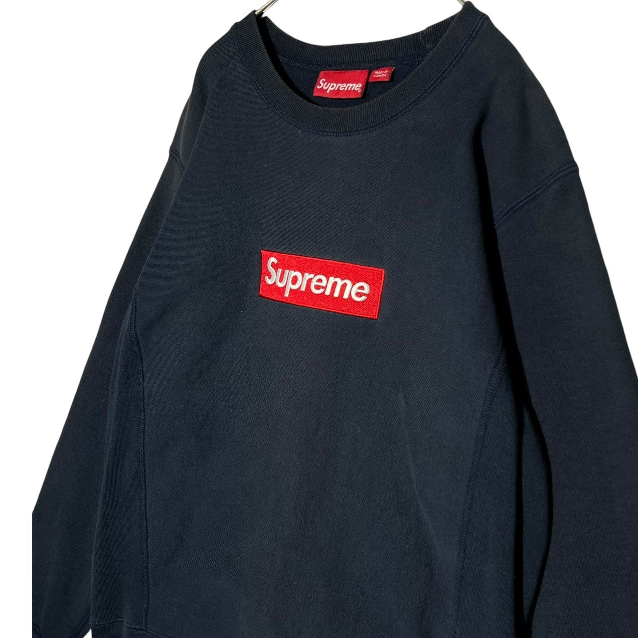 SUPREME(シュプリーム) 15AW Box Logo Crewneck Sweatshirt ボックスロゴ クルーネック スウェット SIZE S ネイビー×レッド 株式会社ワングラム 15FW